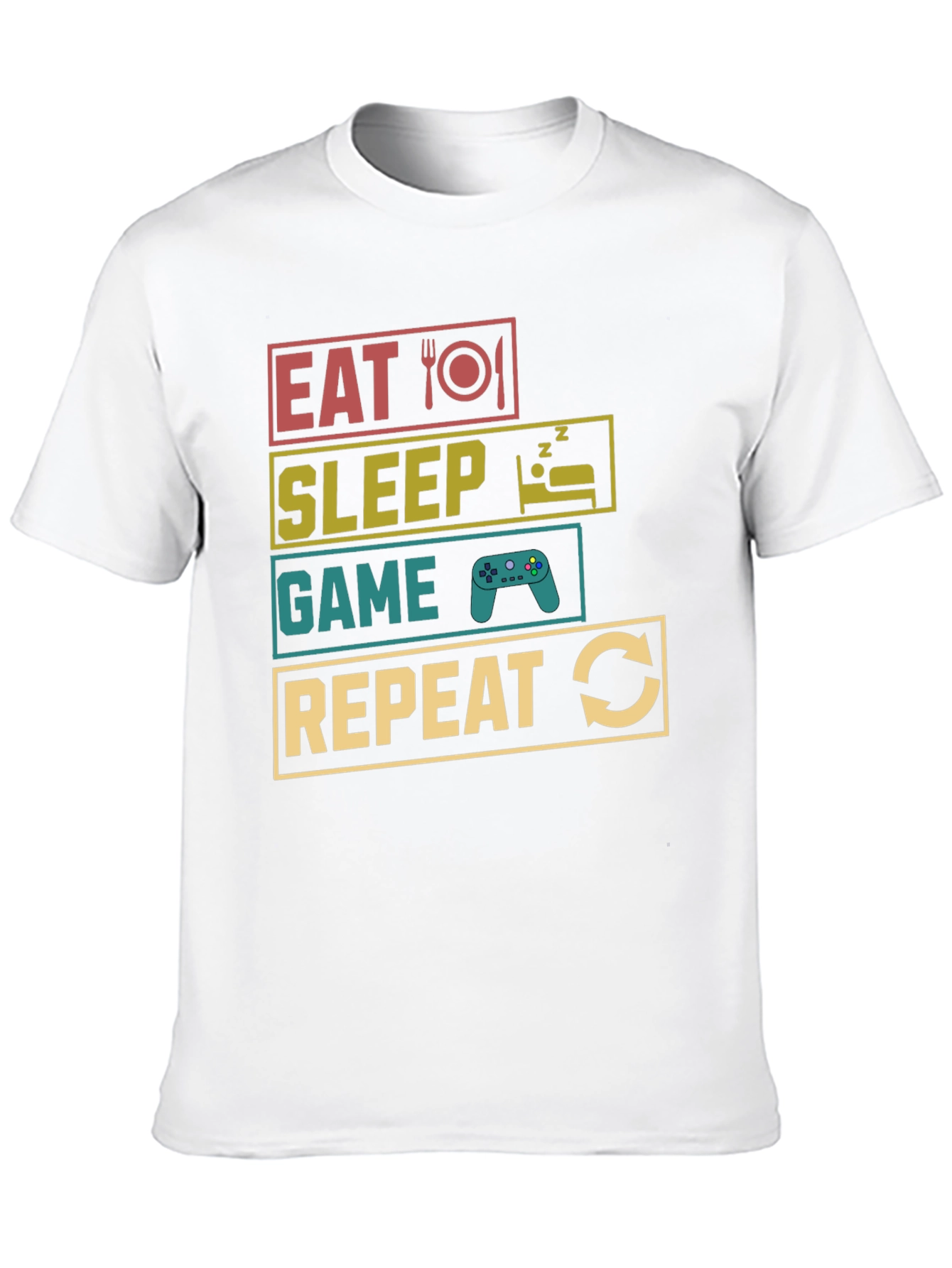 Eat Sleep Game Repeat Gamer T-Shirt