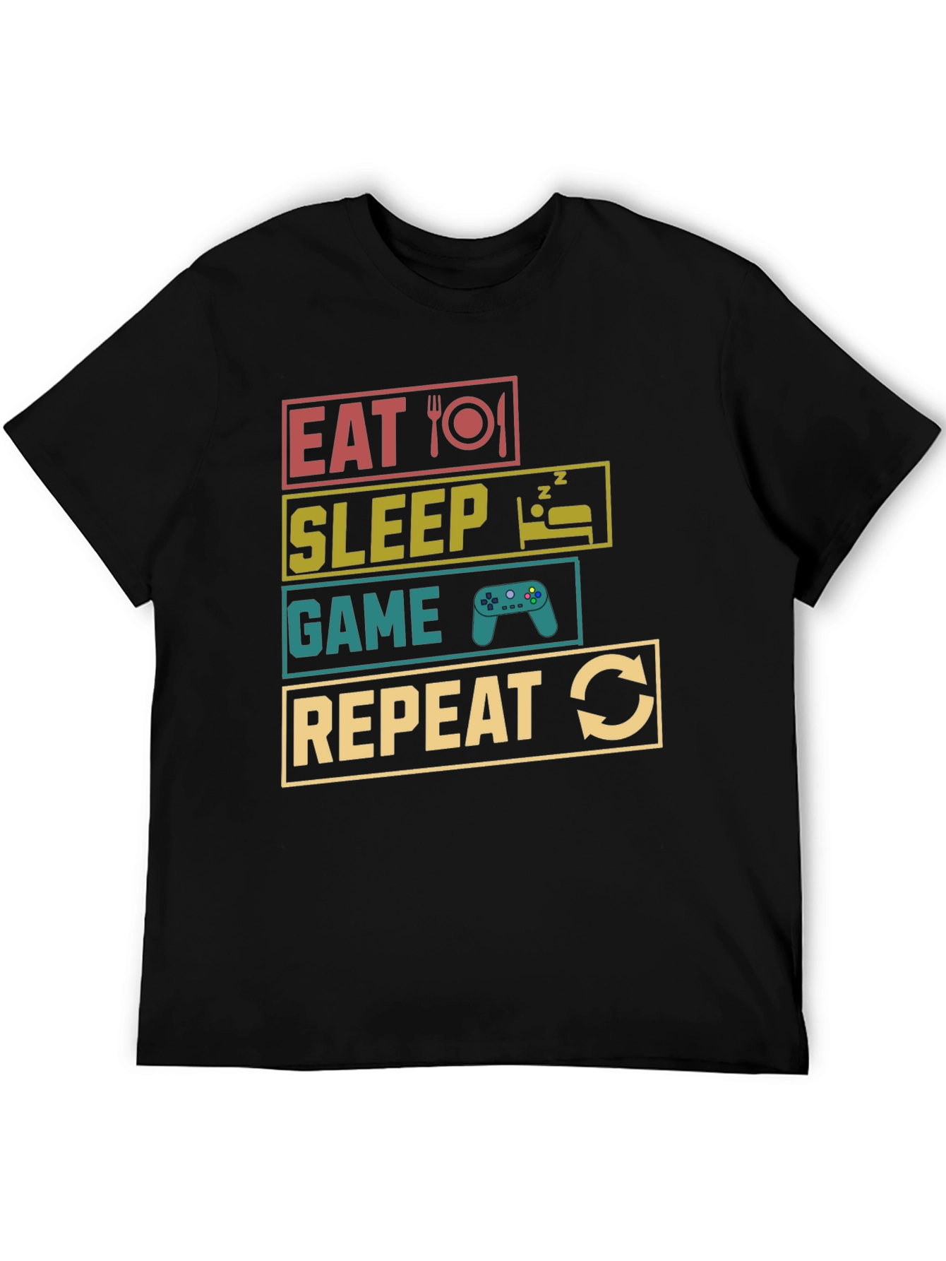 Eat Sleep Game Repeat Gamer T-Shirt