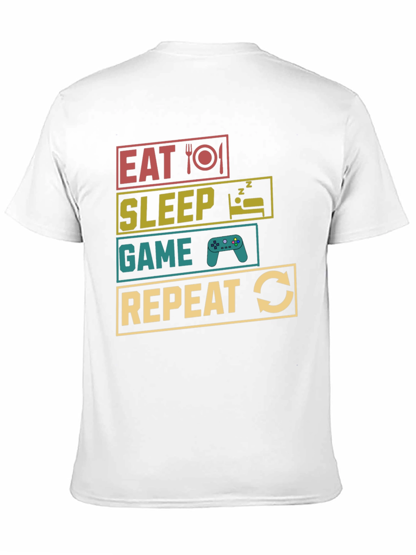 Eat Sleep Game Repeat Gamer T-Shirt