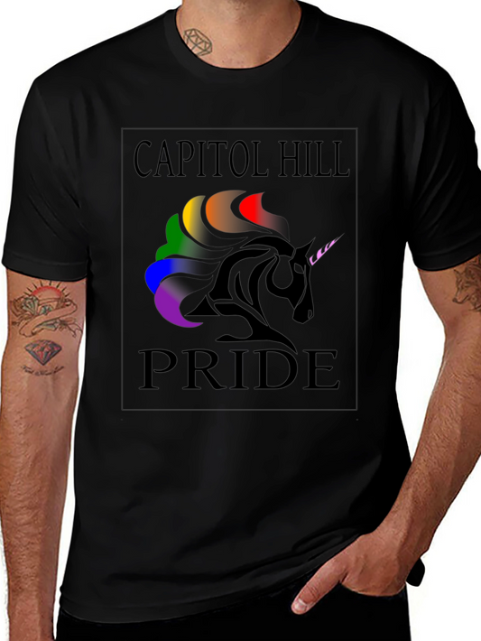 Capitol Hill Pride Rainbow Unicorn T-Shirt