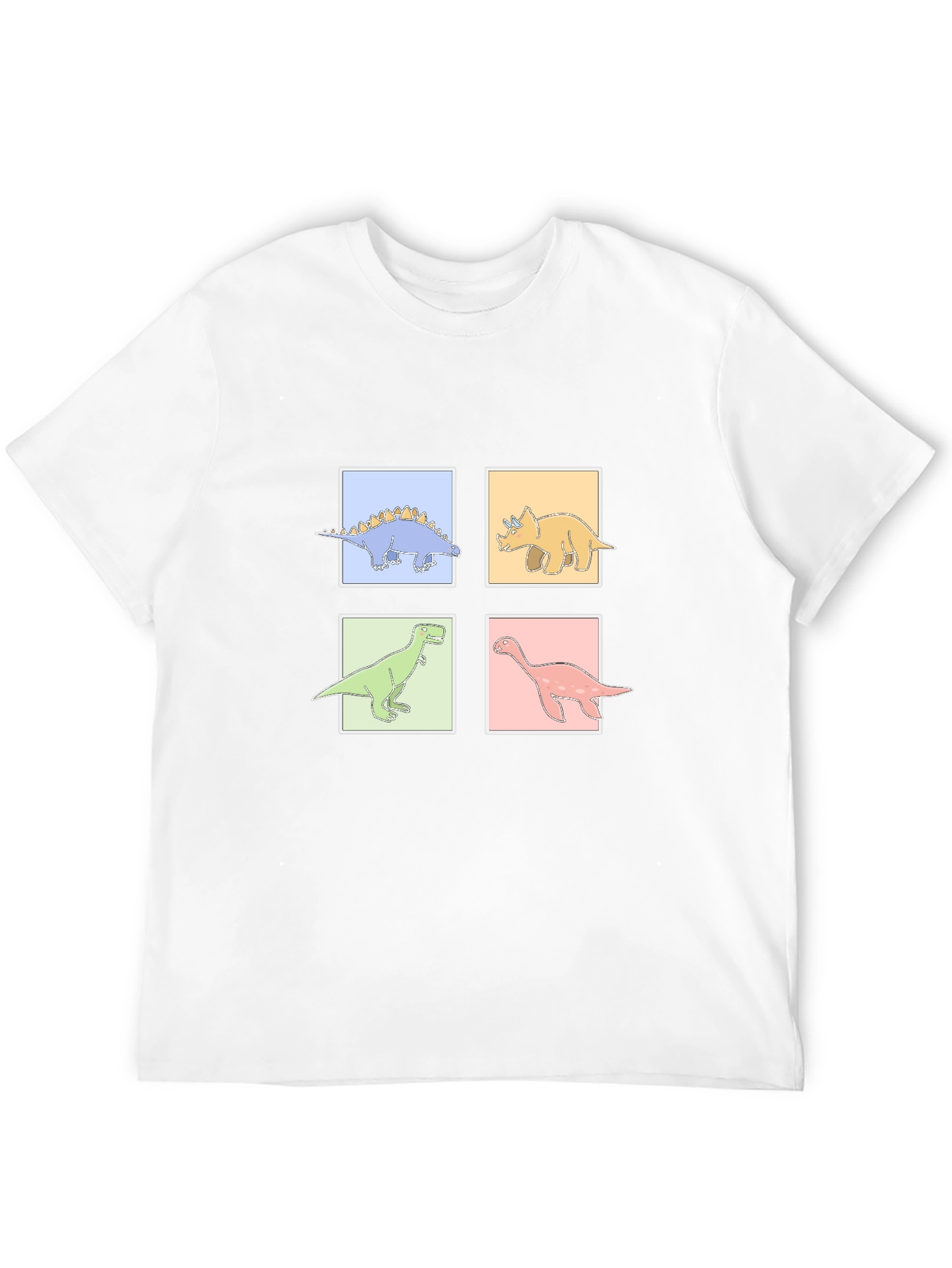 Dinosaur Square Graphic T-Shirt