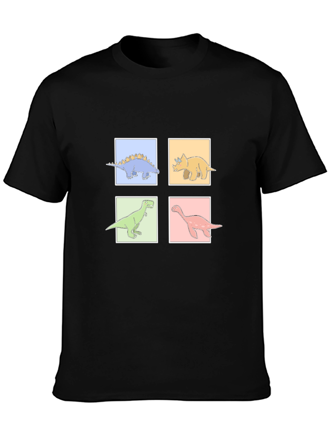 Dinosaur Square Graphic T-Shirt