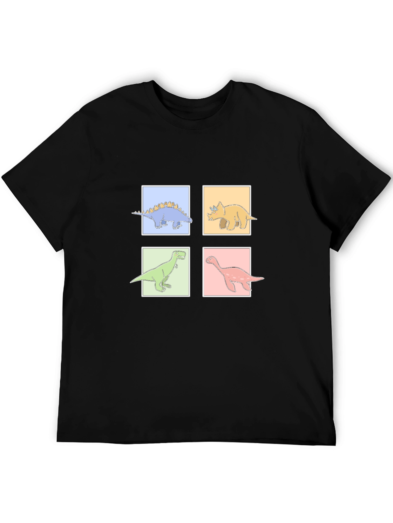 Dinosaur Square Graphic T-Shirt
