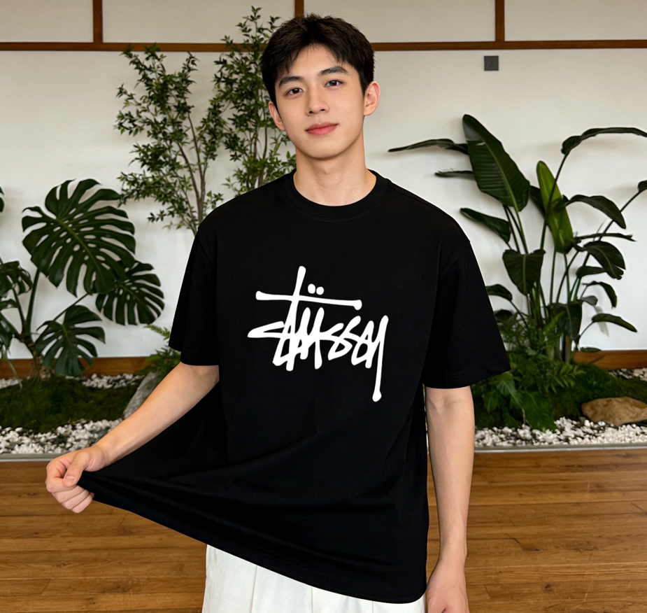 Classic Urban Script Logo Tee - Premium 100% Cotton Streetwear