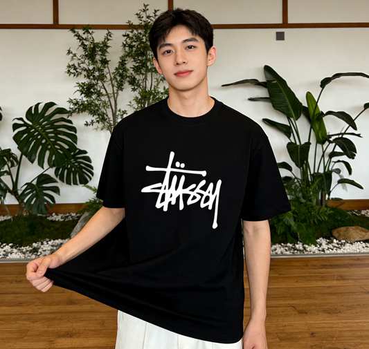 Classic Urban Script Logo Tee - Premium 100% Cotton Streetwear