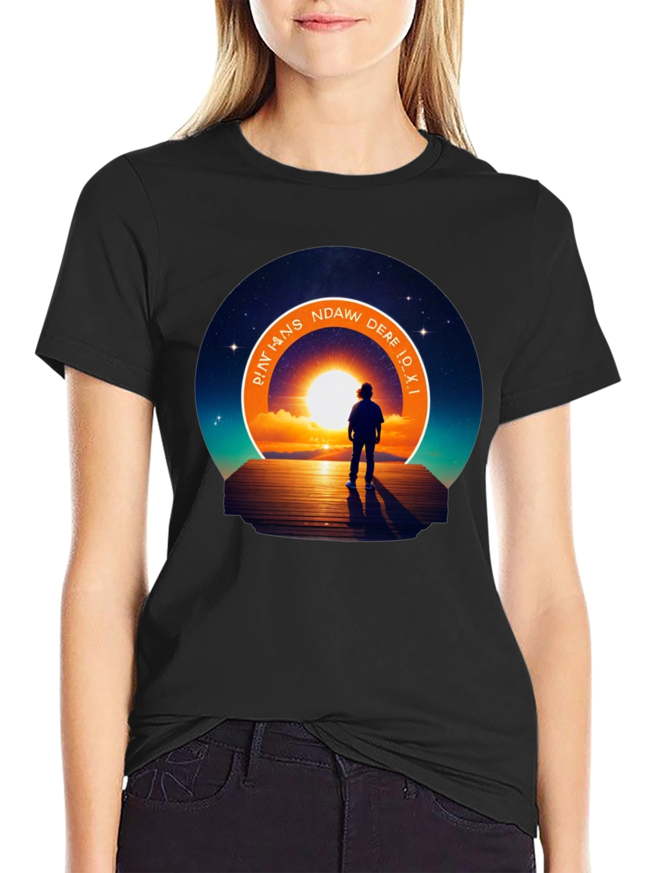 Sunset Silhouette Graphic Tee