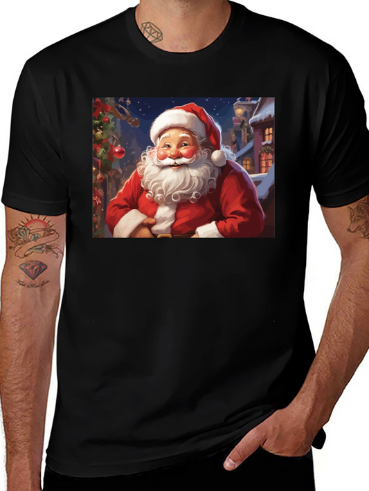 Santa Claus Holiday Graphic T-Shirt
