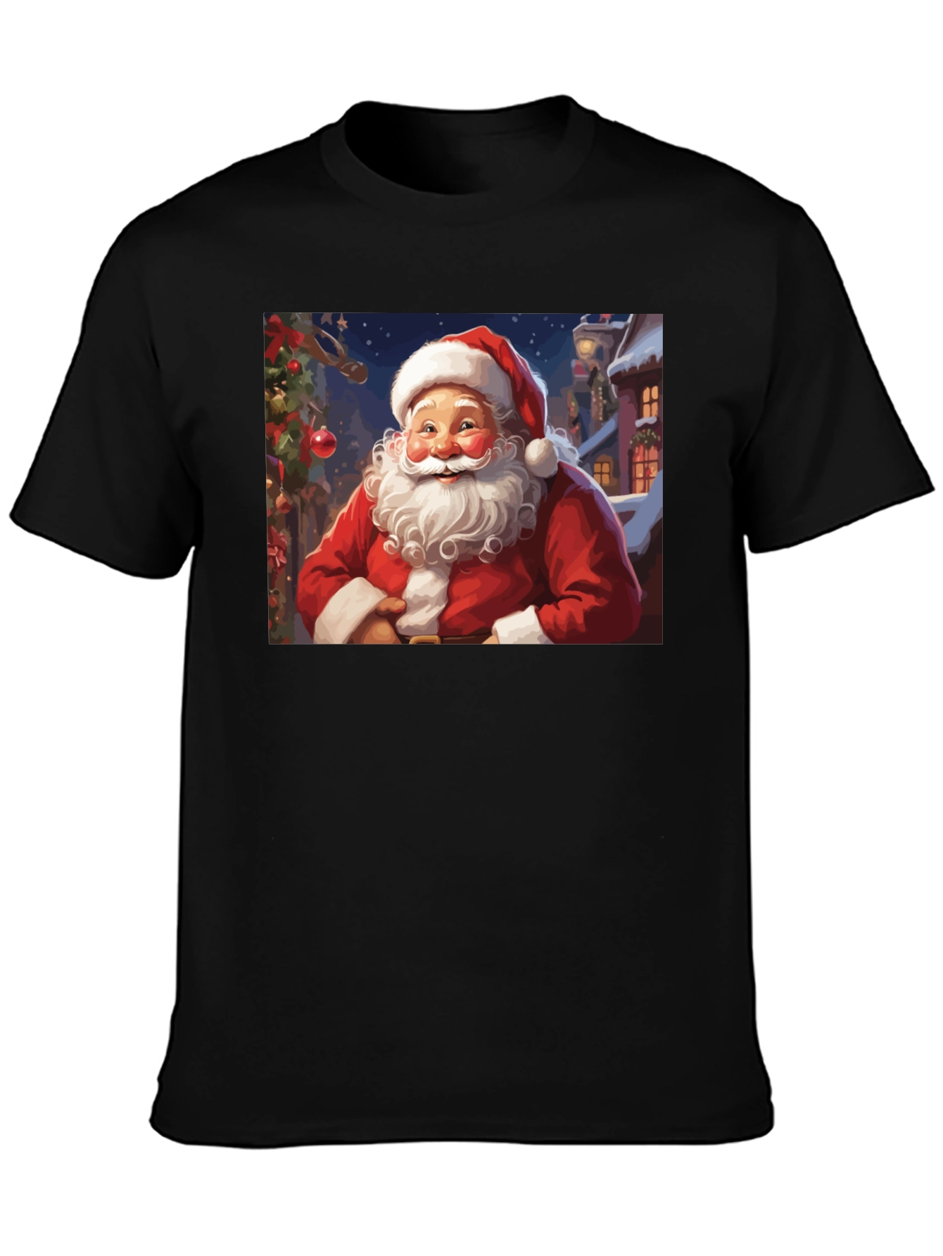 Santa Claus Holiday Graphic T-Shirt
