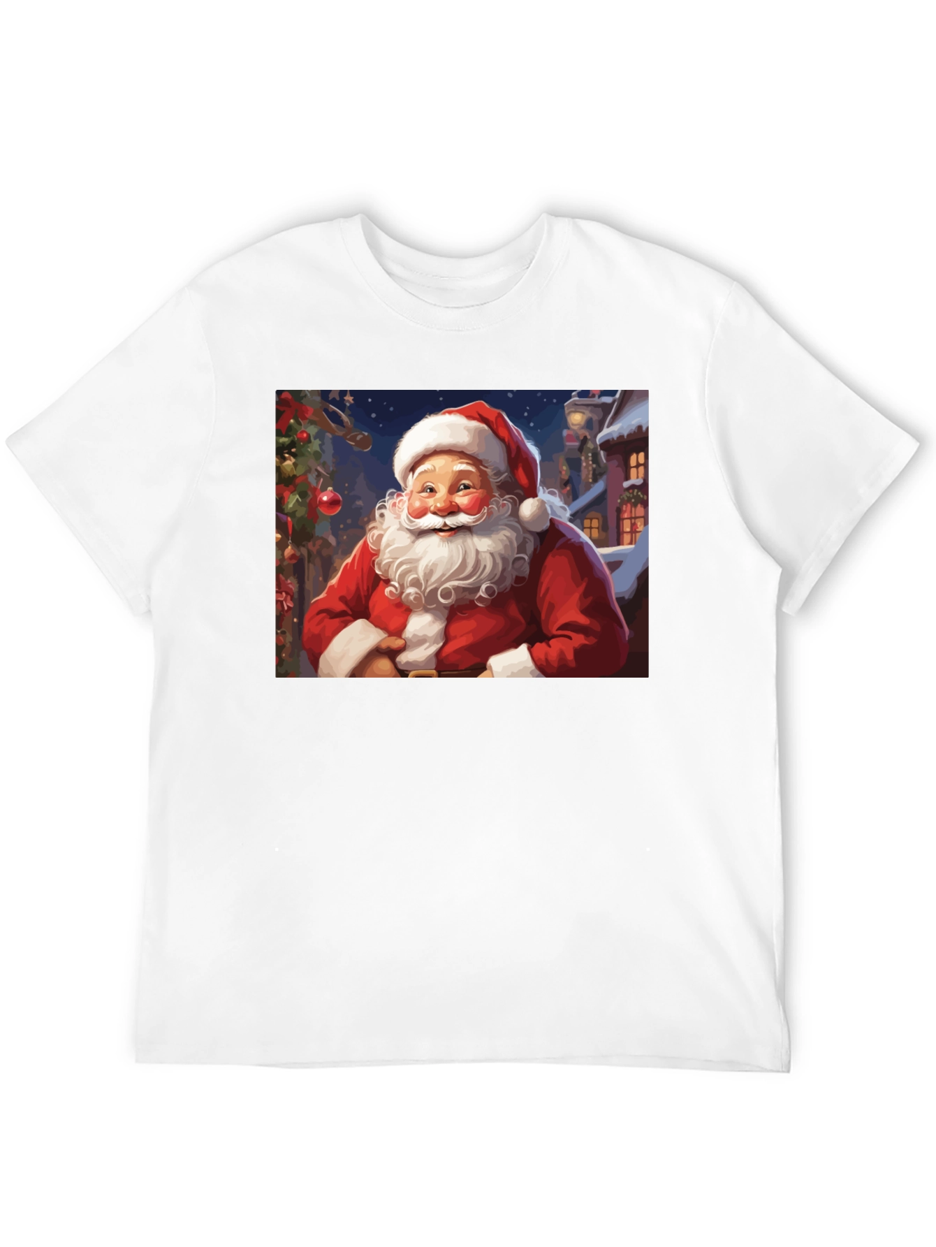 Santa Claus Holiday Graphic T-Shirt