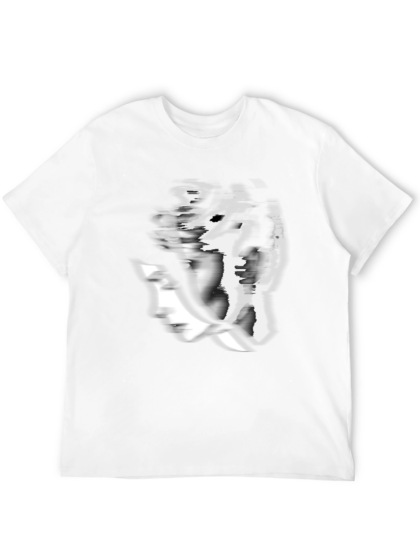 Glitch Graphic Black T-Shirt
