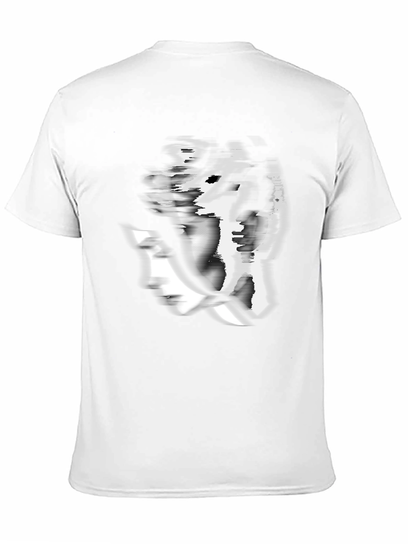 Glitch Graphic Black T-Shirt