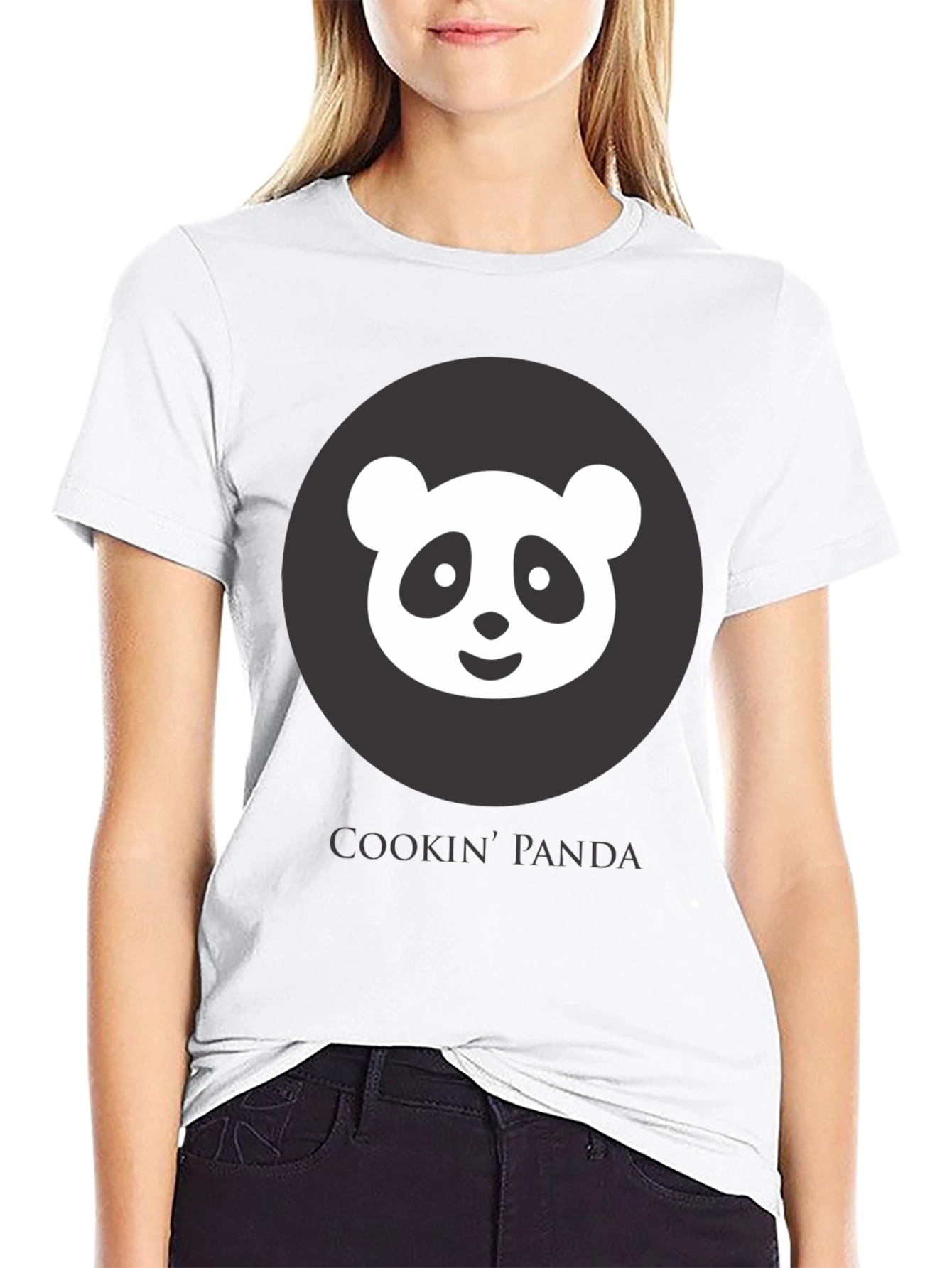 Cookin Panda Black Graphic T-Shirt