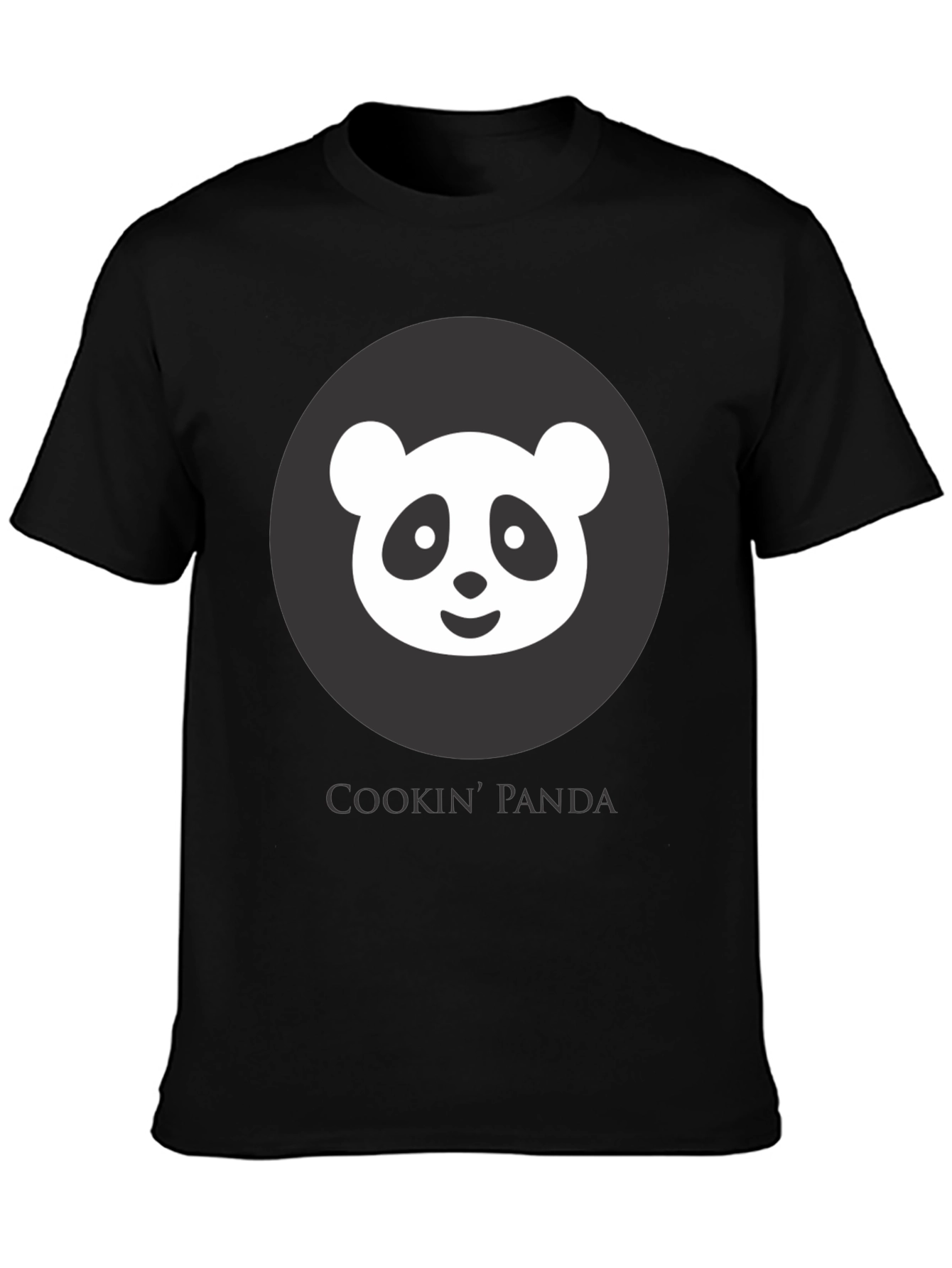 Cookin Panda Black Graphic T-Shirt