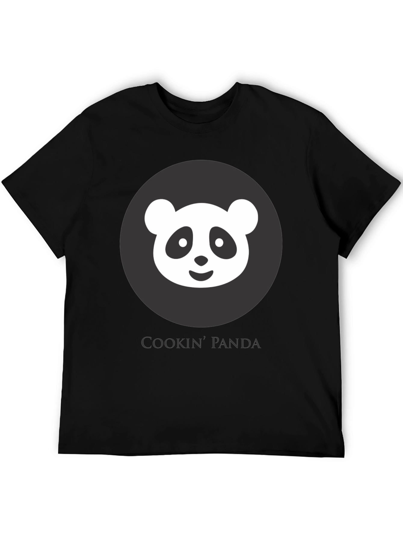 Cookin Panda Black Graphic T-Shirt