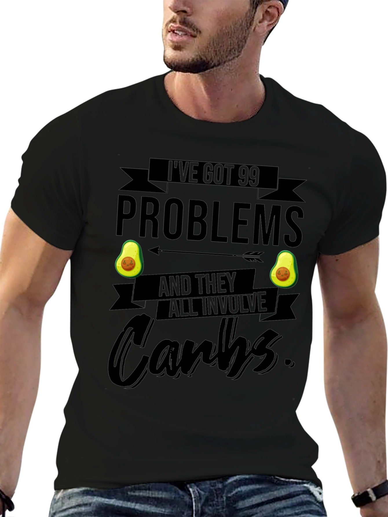 99 Problems Carbs Graphic Tee