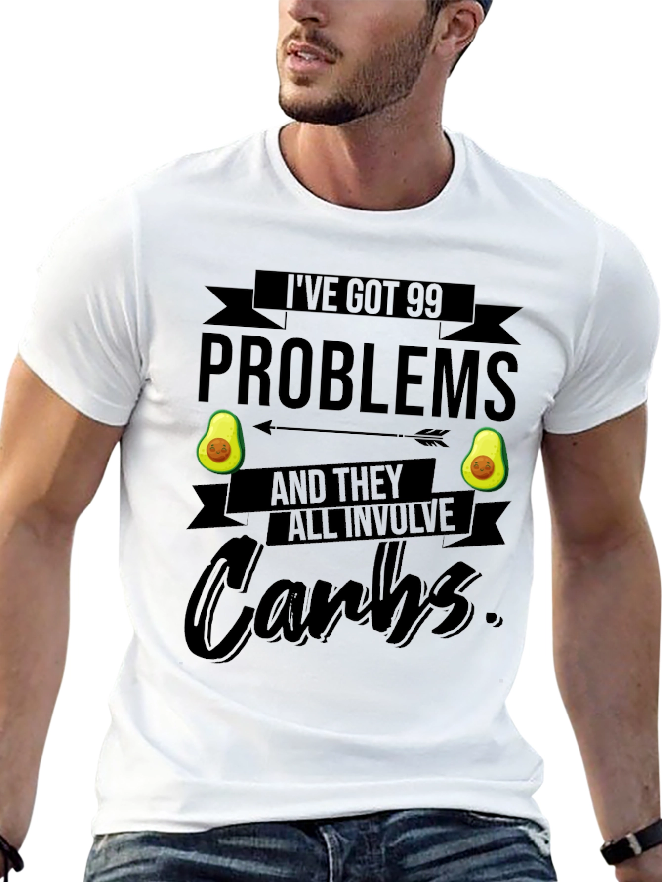 99 Problems Carbs Graphic Tee