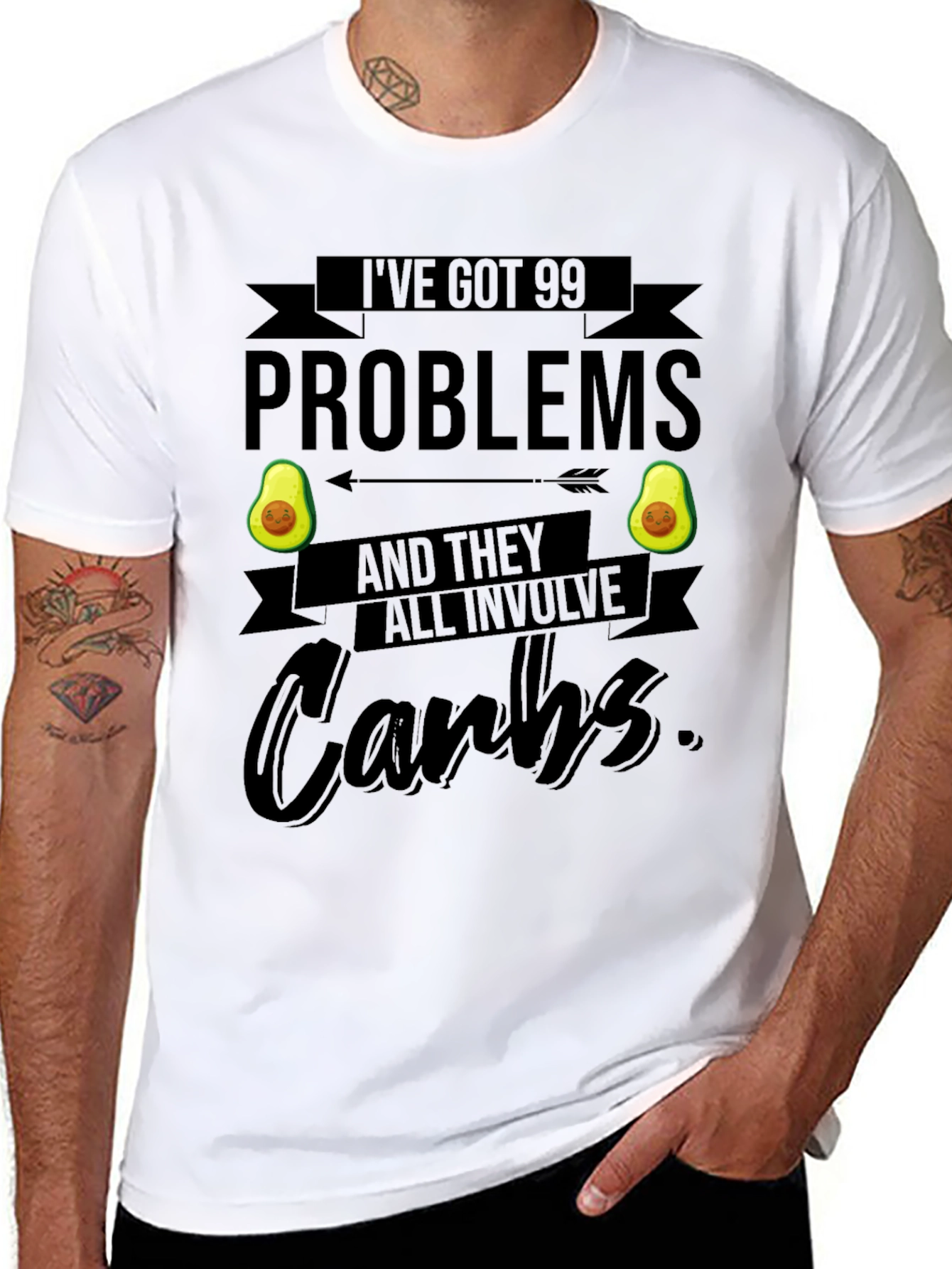 99 Problems Carbs Graphic Tee