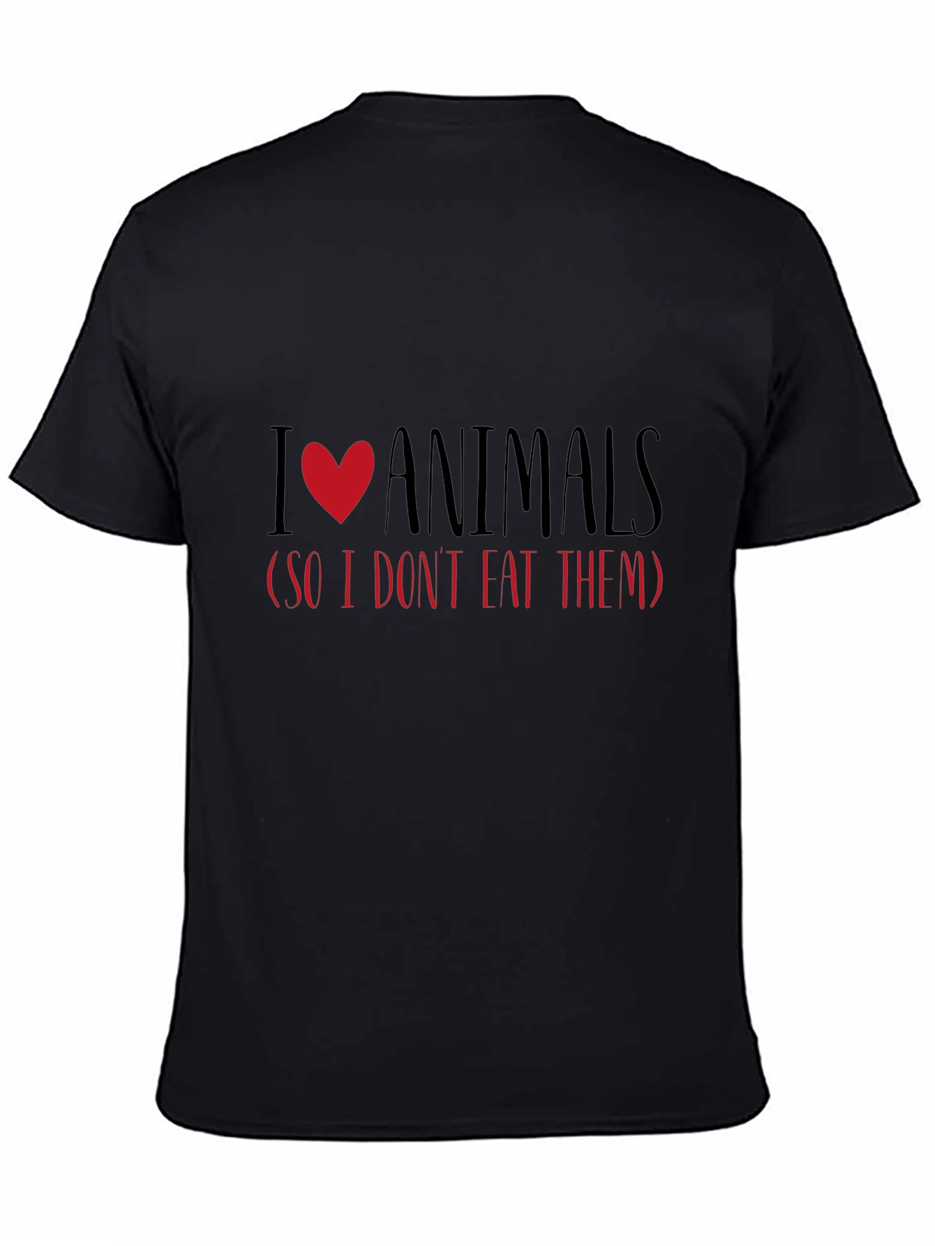 I Love Animals Vegetarian T-Shirt