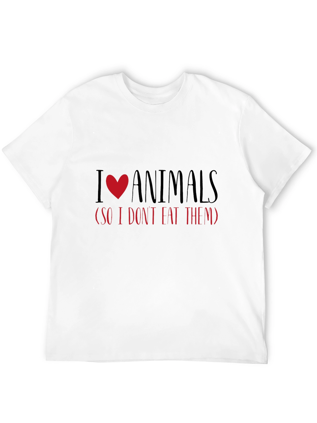 I Love Animals Vegetarian T-Shirt