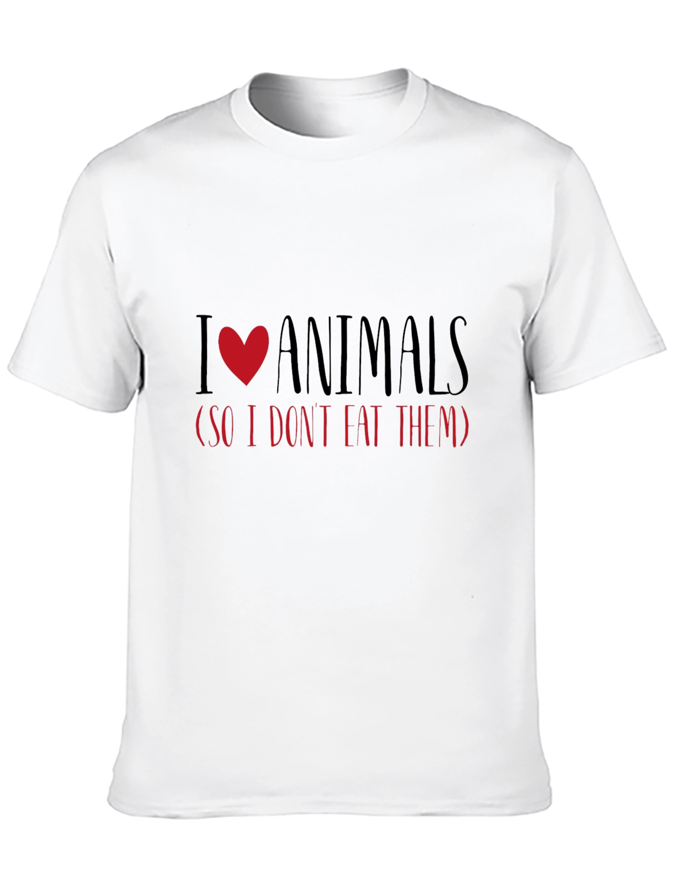 I Love Animals Vegetarian T-Shirt