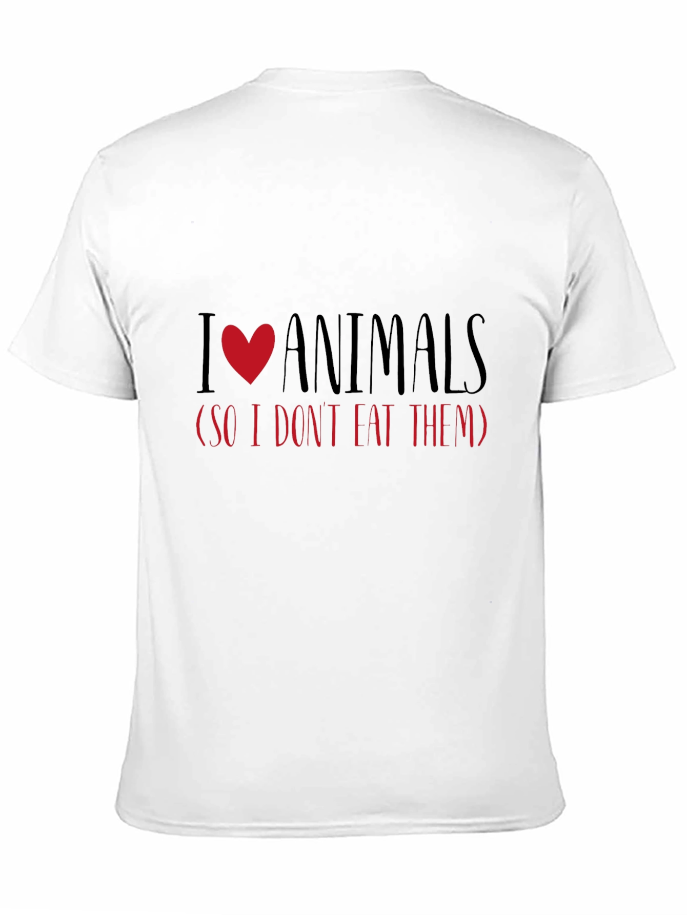 I Love Animals Vegetarian T-Shirt