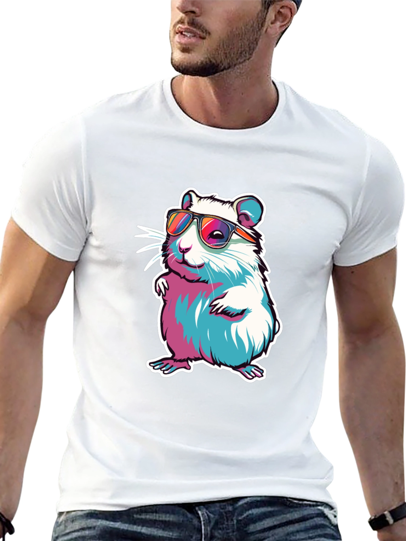 Cool Hamster Tee - Funny Rodent Sunglasses Shirt