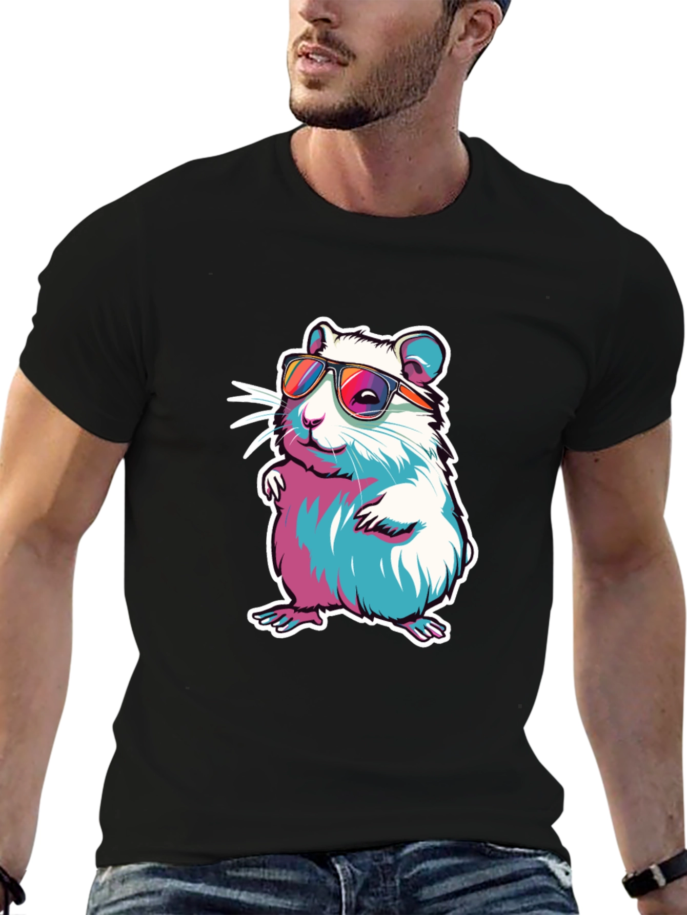Cool Hamster Tee - Funny Rodent Sunglasses Shirt