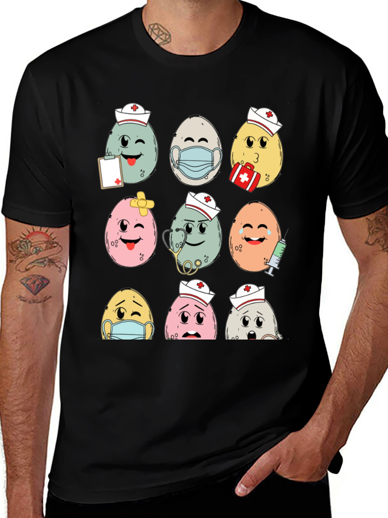 Nurse Easter Egg T-Shirt - Funny Easter Design