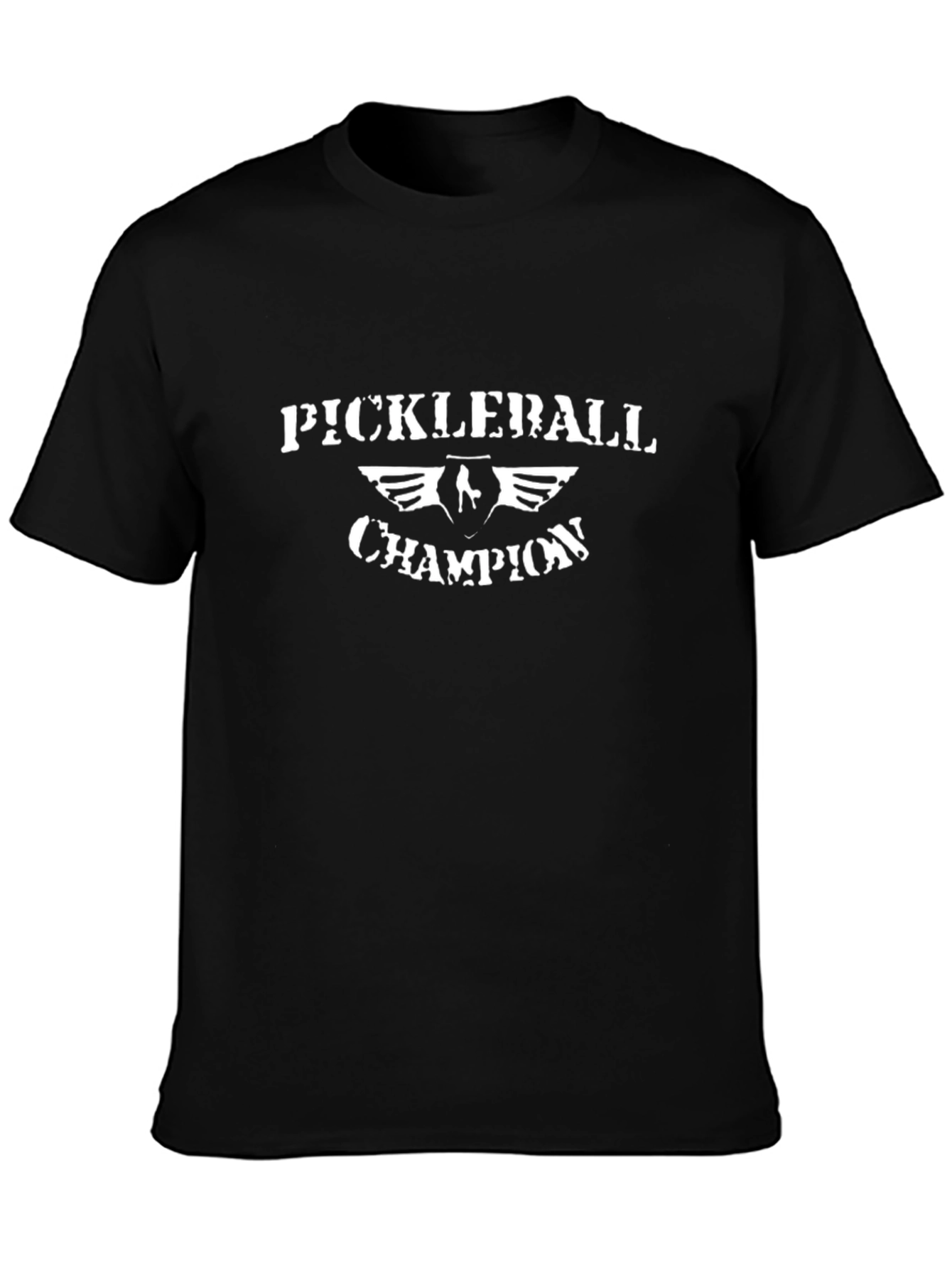 Pickleball Champion Black T-Shirt