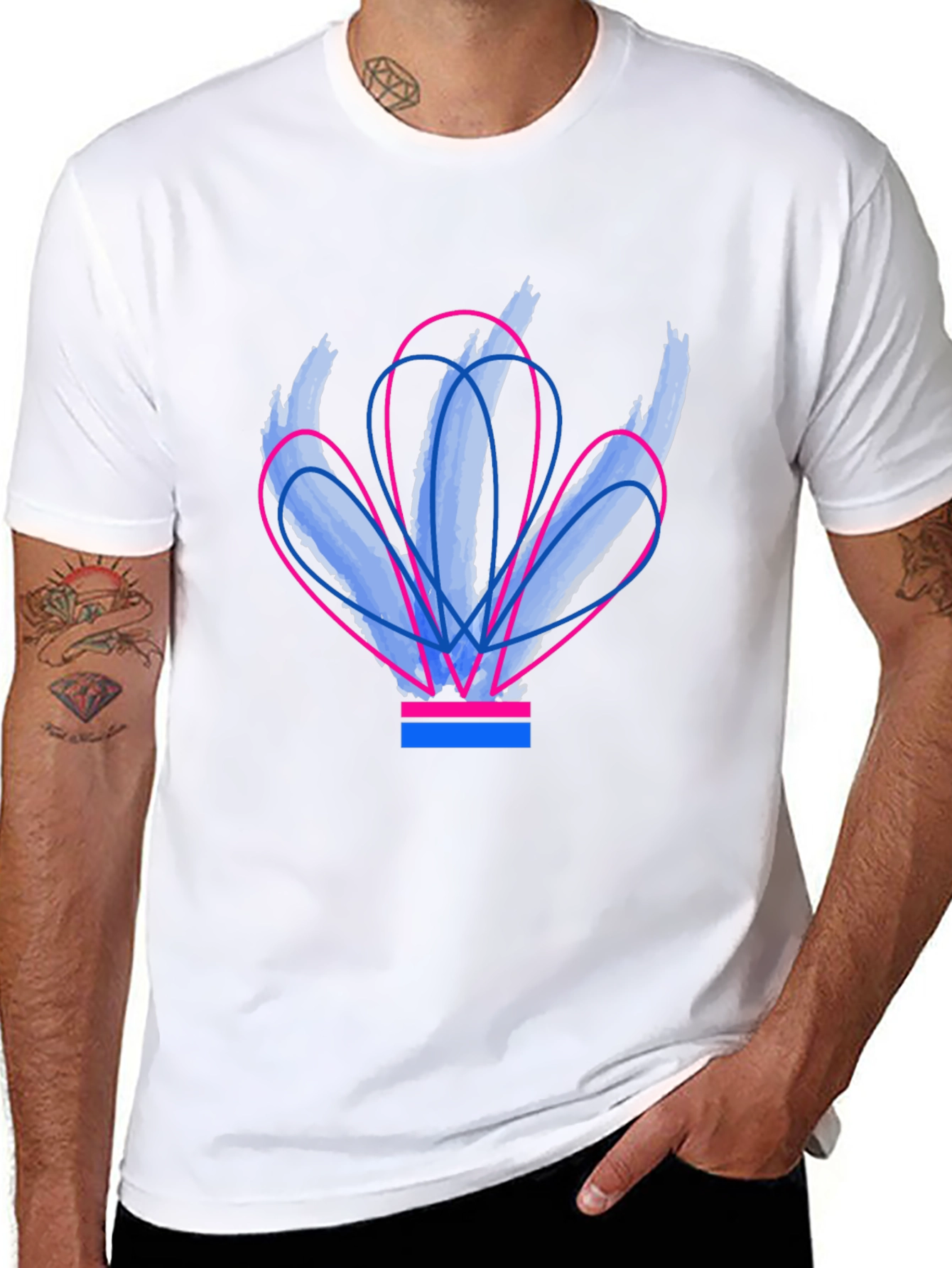 Abstract Bi Pride T-Shirt