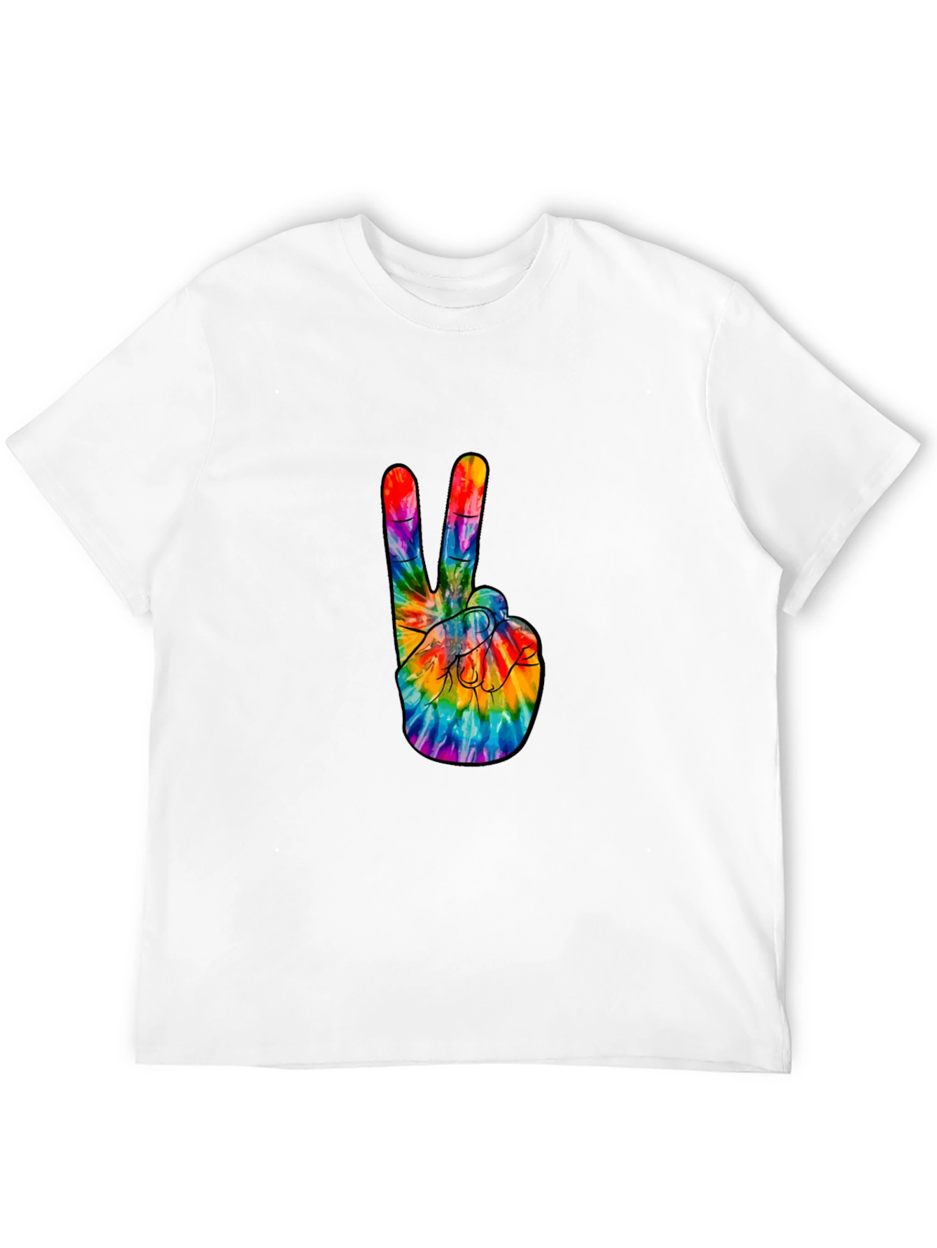 Peace Sign Tie-Dye Graphic Tee