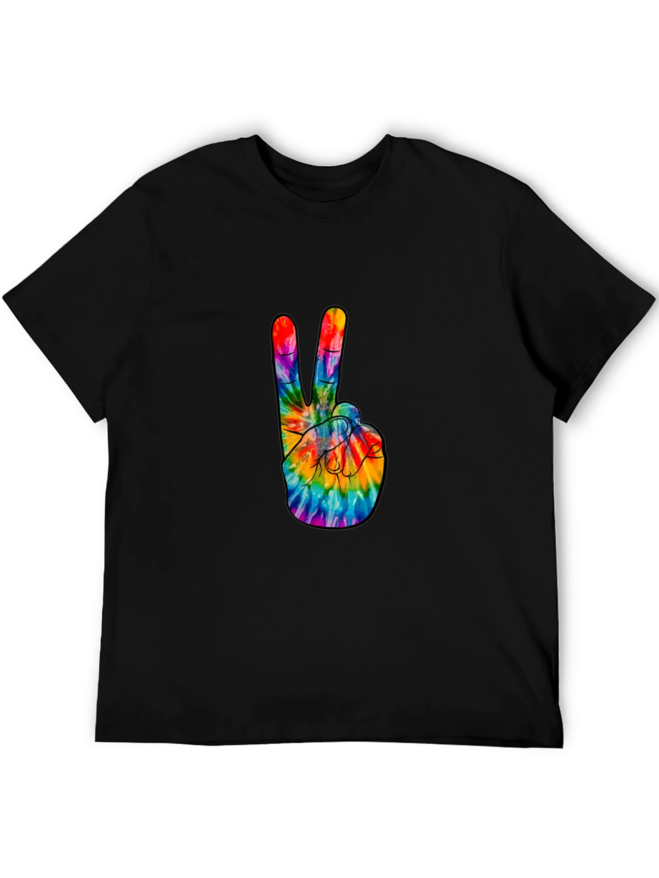 Peace Sign Tie-Dye Graphic Tee
