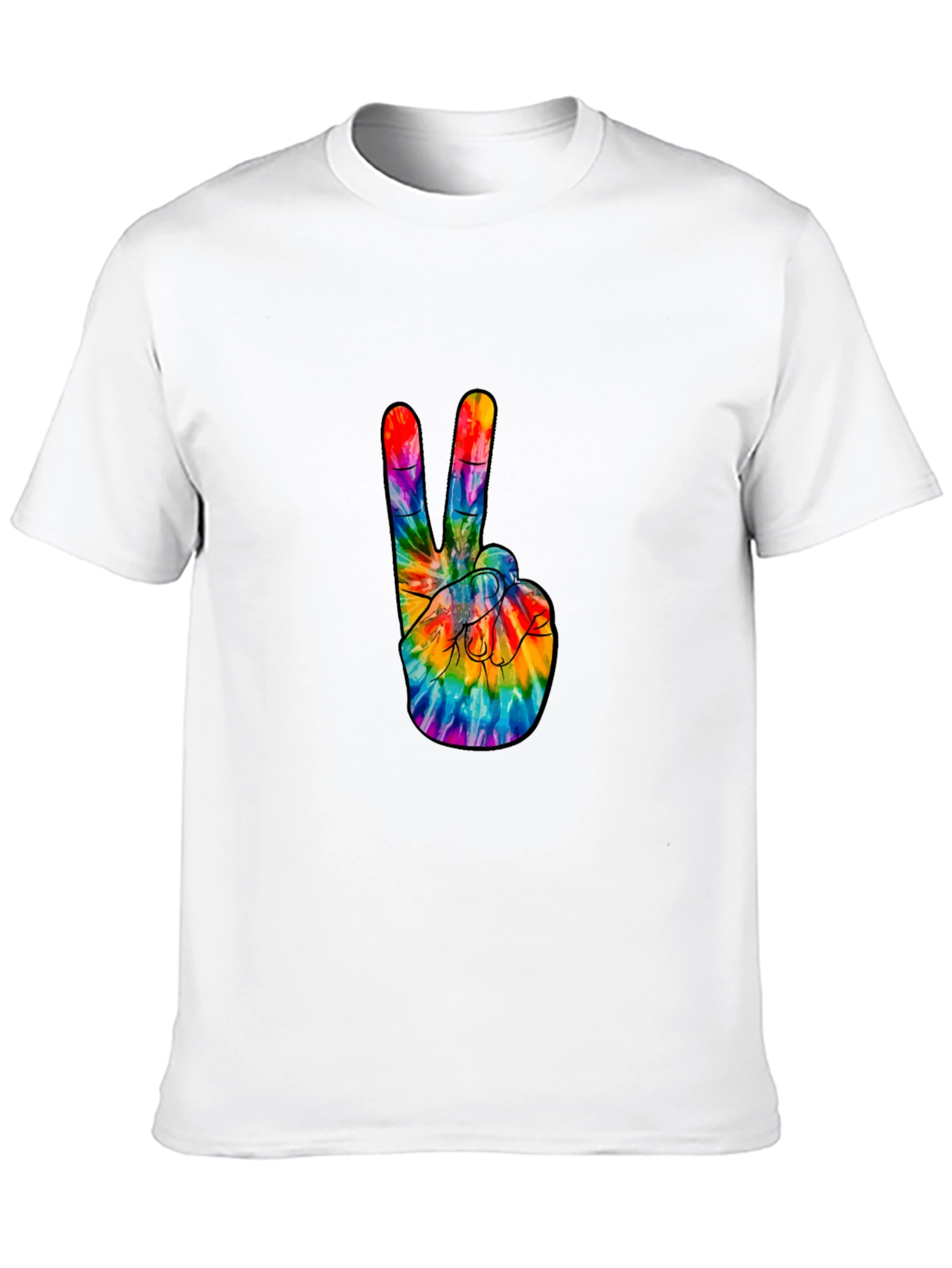 Peace Sign Tie-Dye Graphic Tee