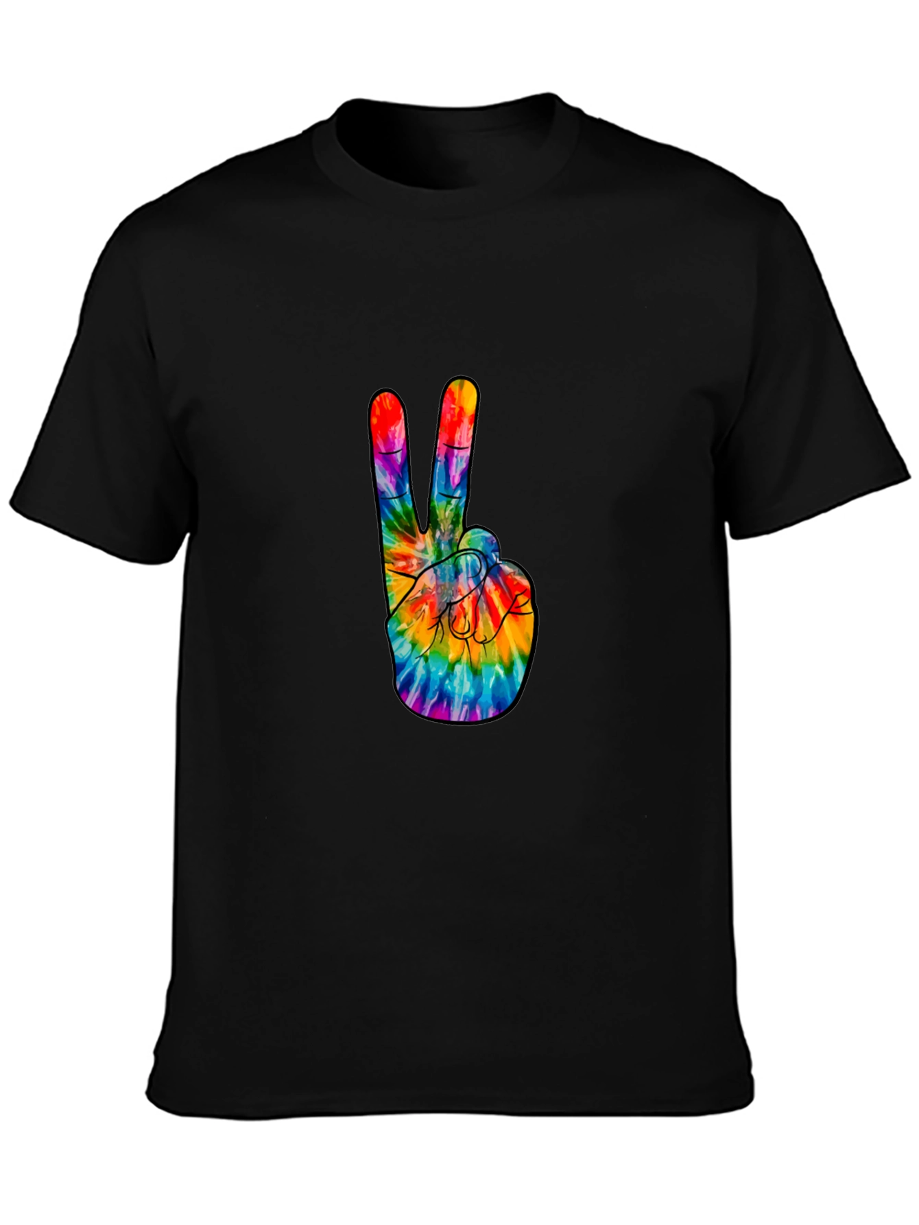 Peace Sign Tie-Dye Graphic Tee