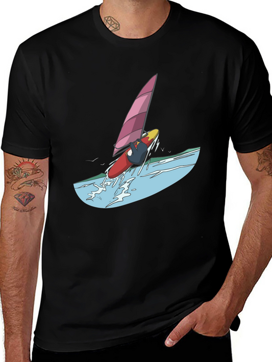 Windsurfer Graphic Tee - Black