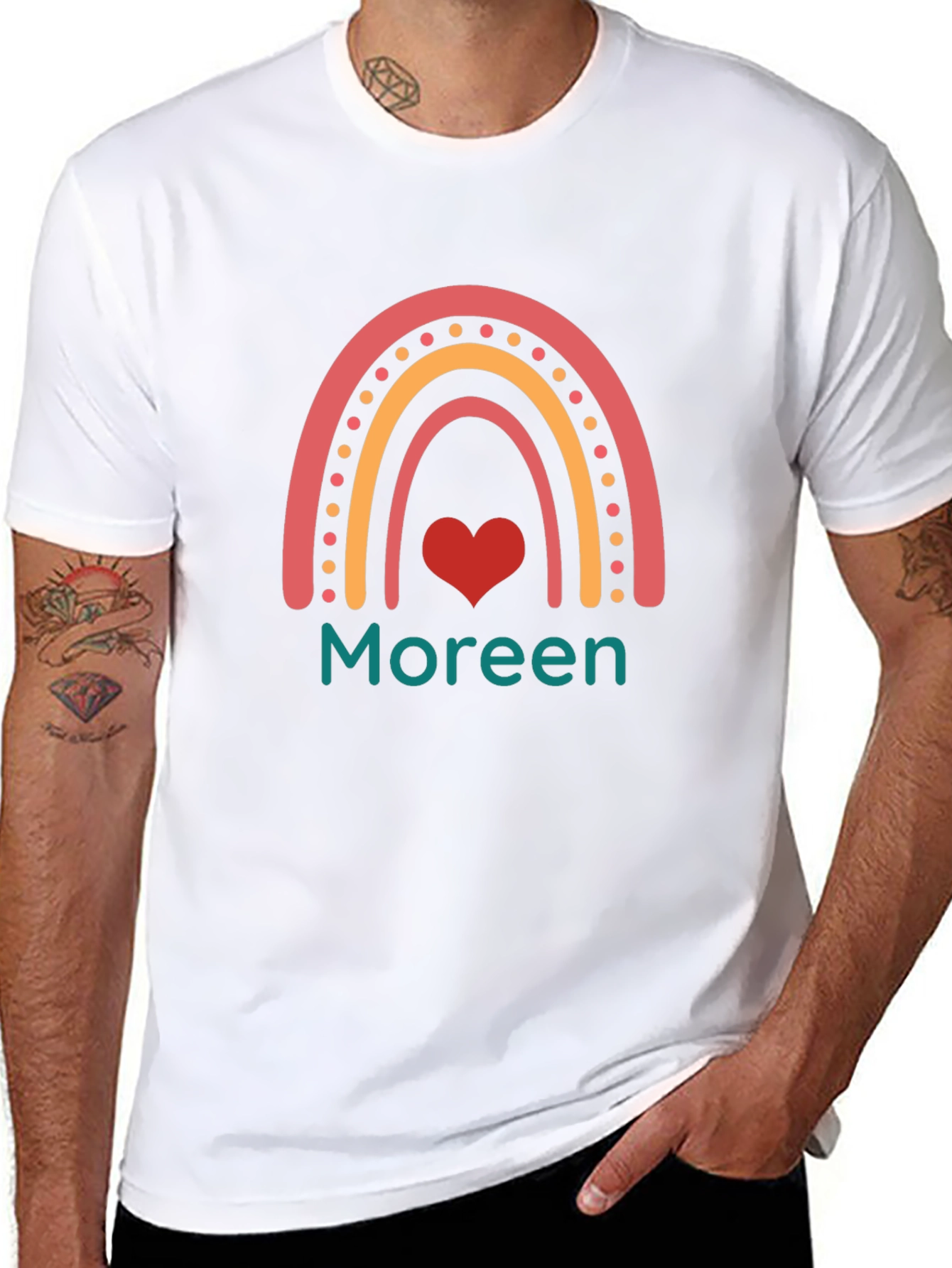 Moreen Rainbow Heart T-Shirt