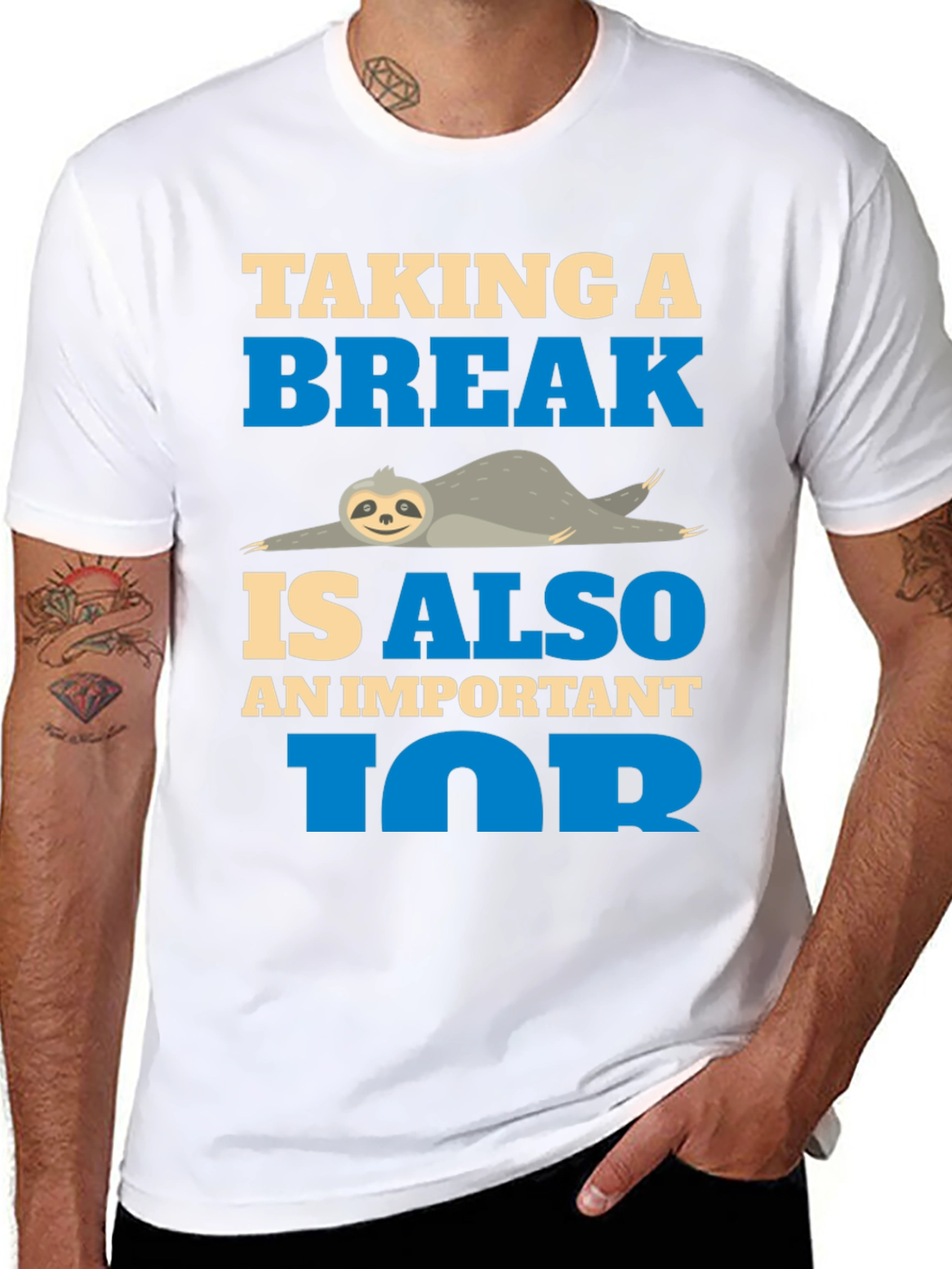 Taking a Break Sloth Tee - Relax and Unwind