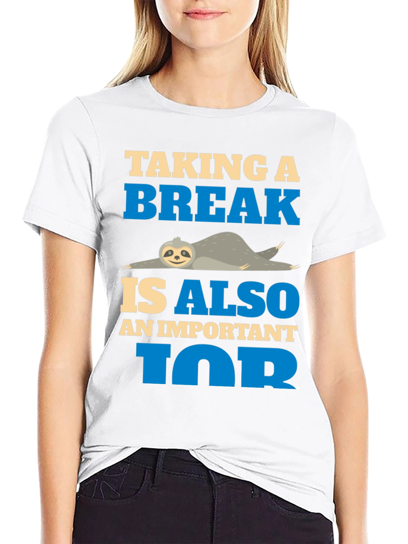 Taking a Break Sloth Tee - Relax and Unwind
