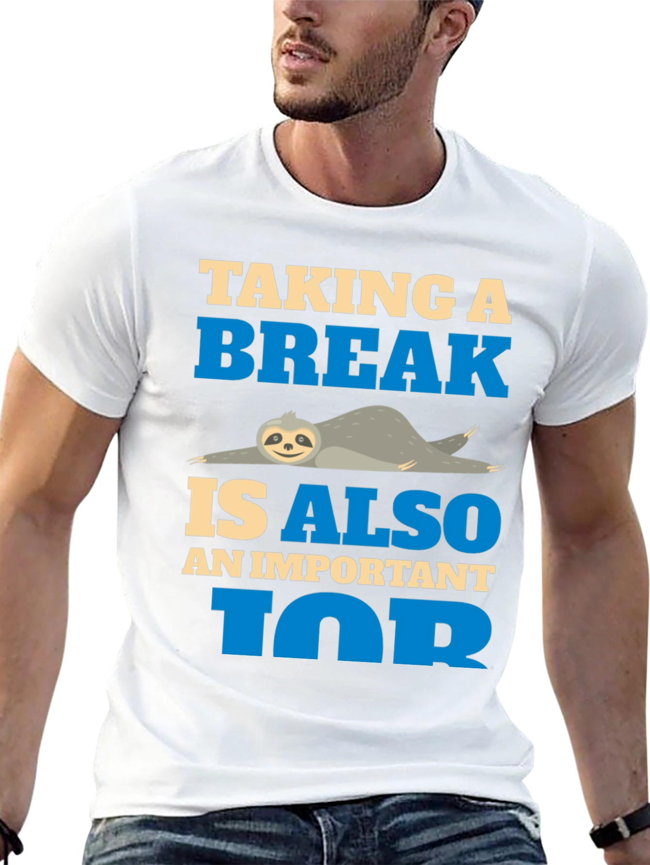 Taking a Break Sloth Tee - Relax and Unwind