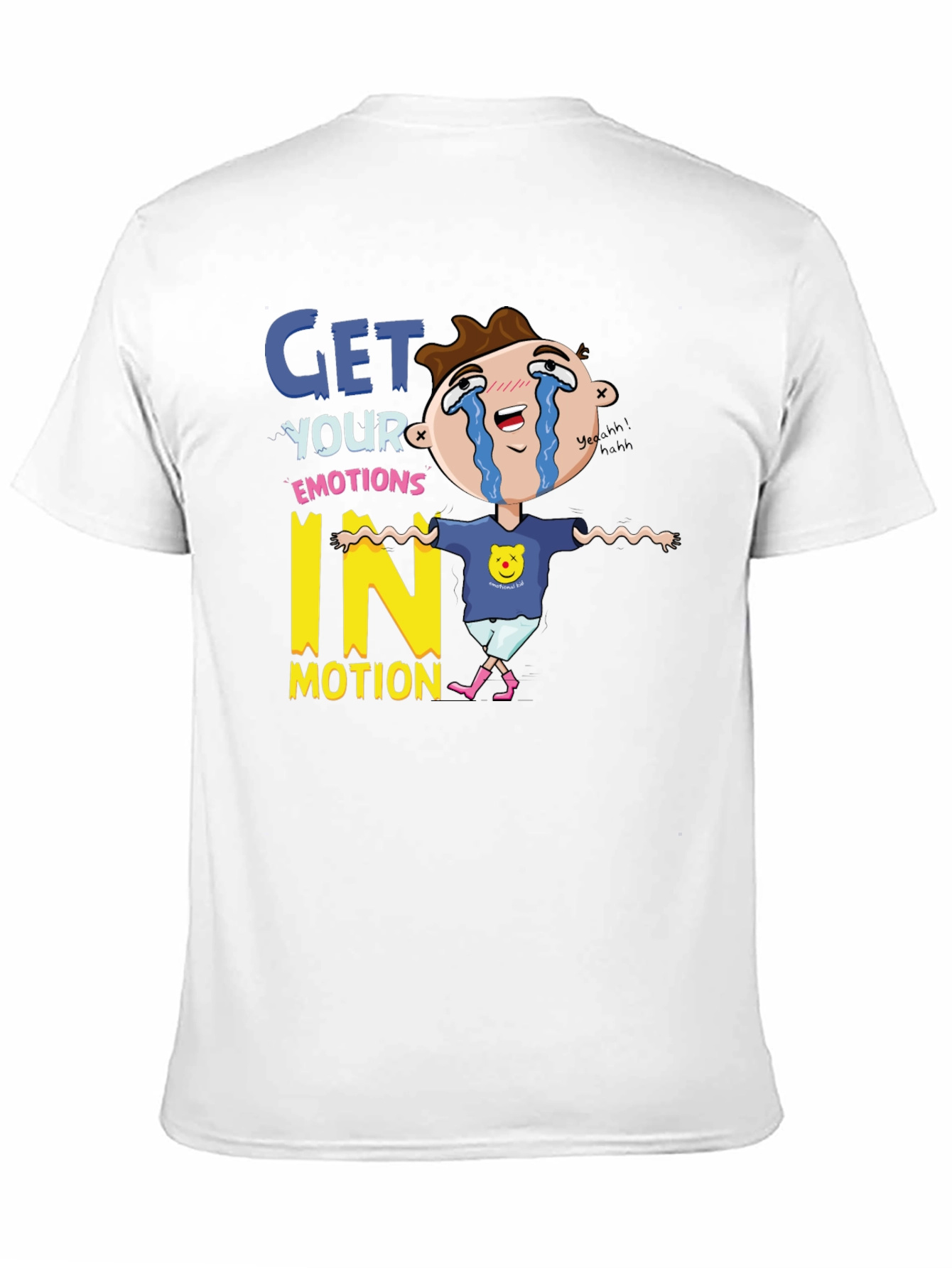 Emotional Cartoon Graphic T-Shirt