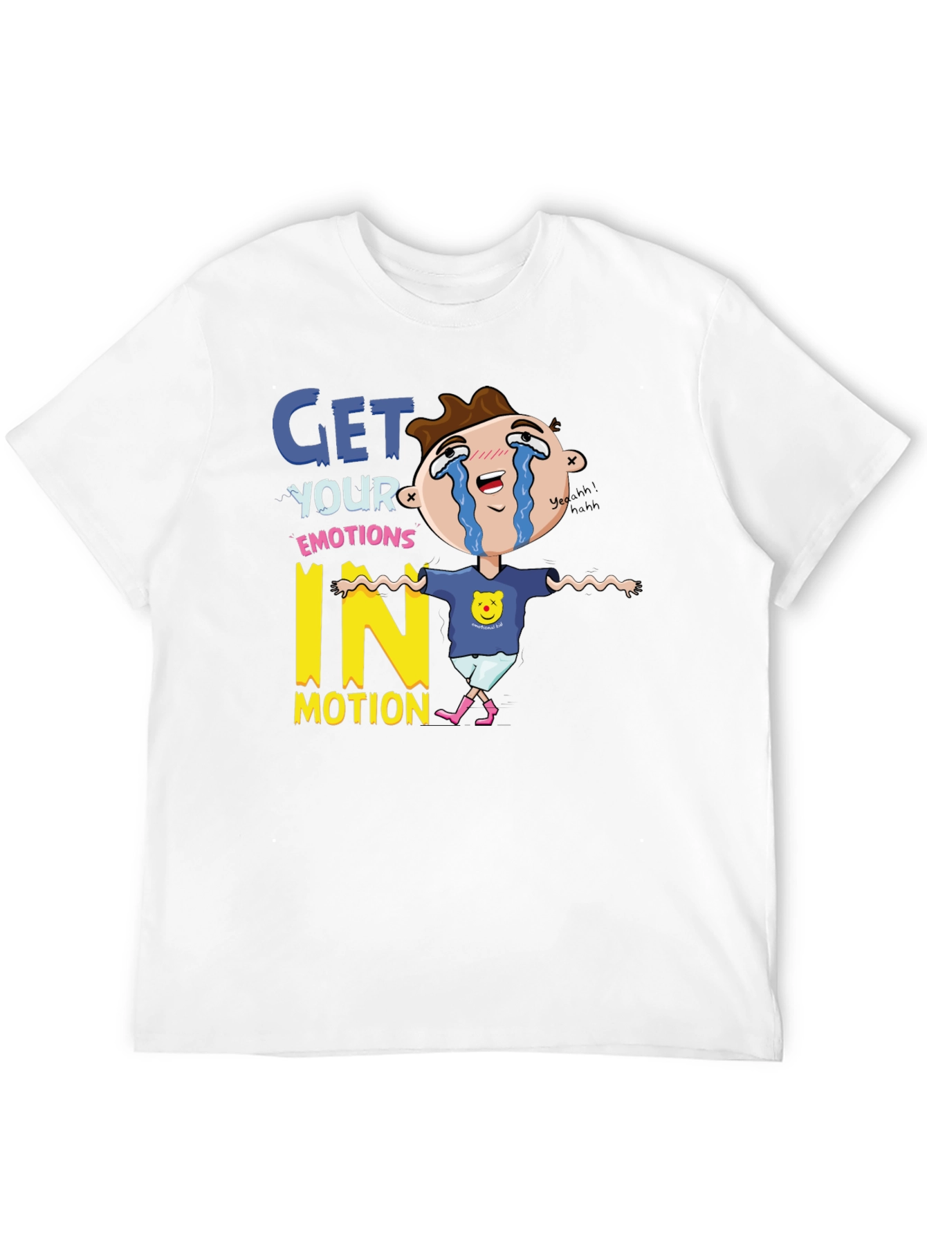 Emotional Cartoon Graphic T-Shirt