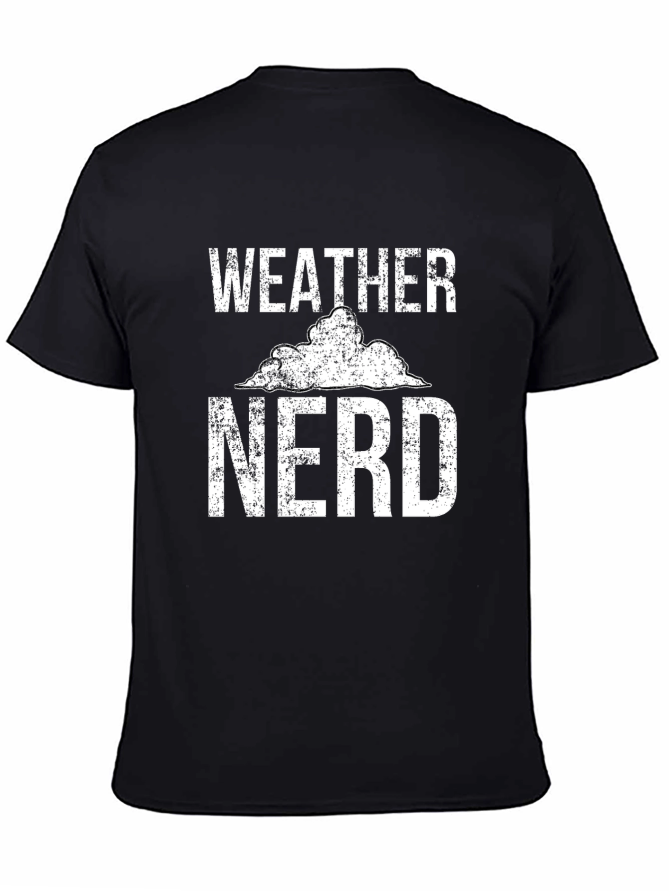 Weather Nerd Graphic T-Shirt - Black Cotton Tee