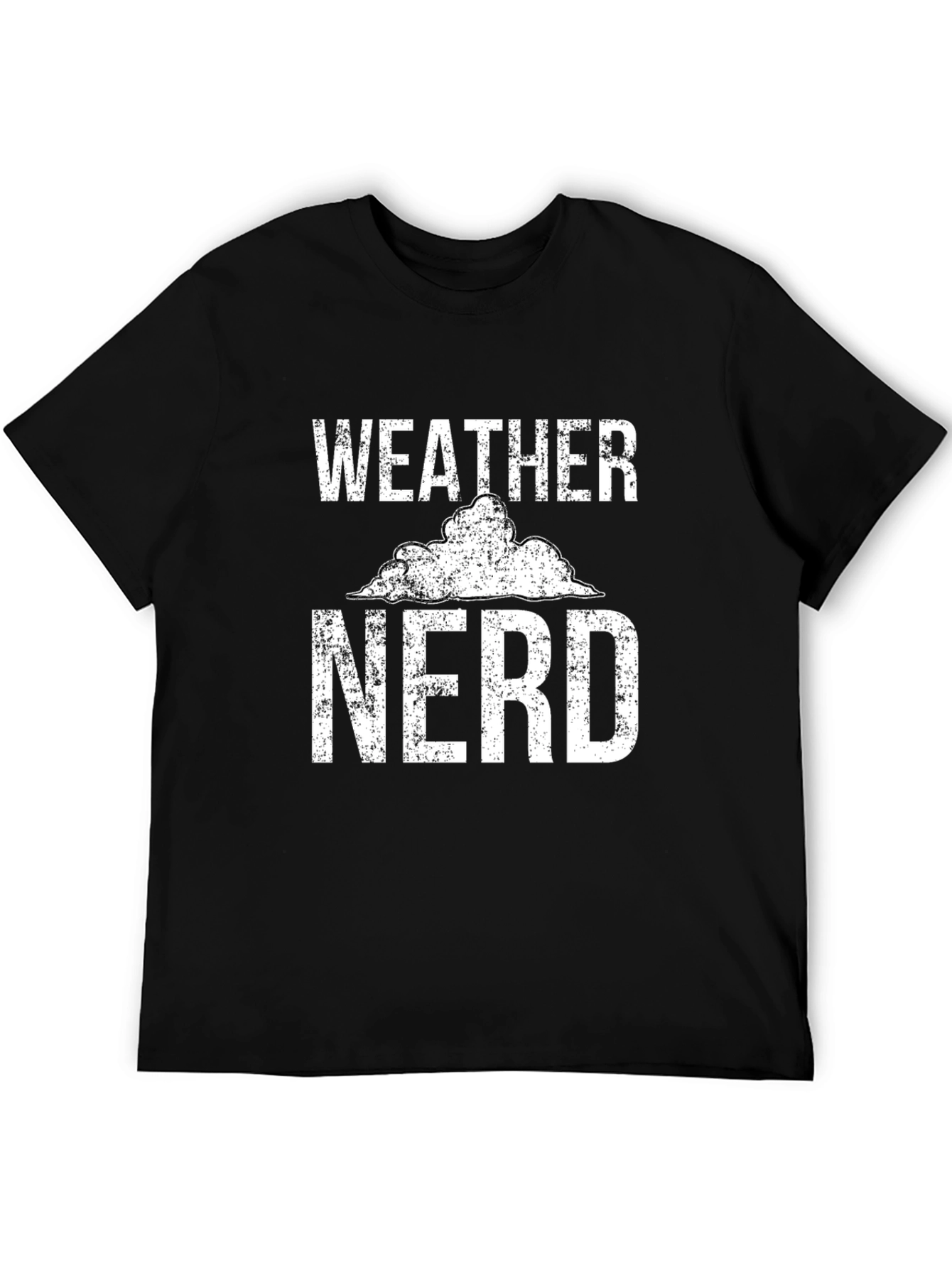 Weather Nerd Graphic T-Shirt - Black Cotton Tee