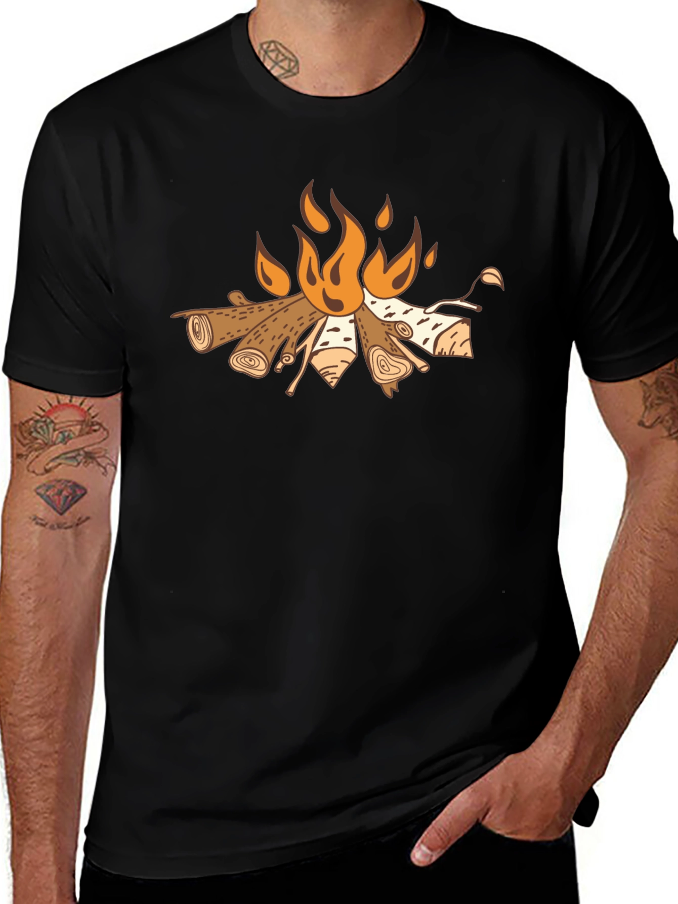 Campfire Graphic Tee - Cozy Outdoor Style