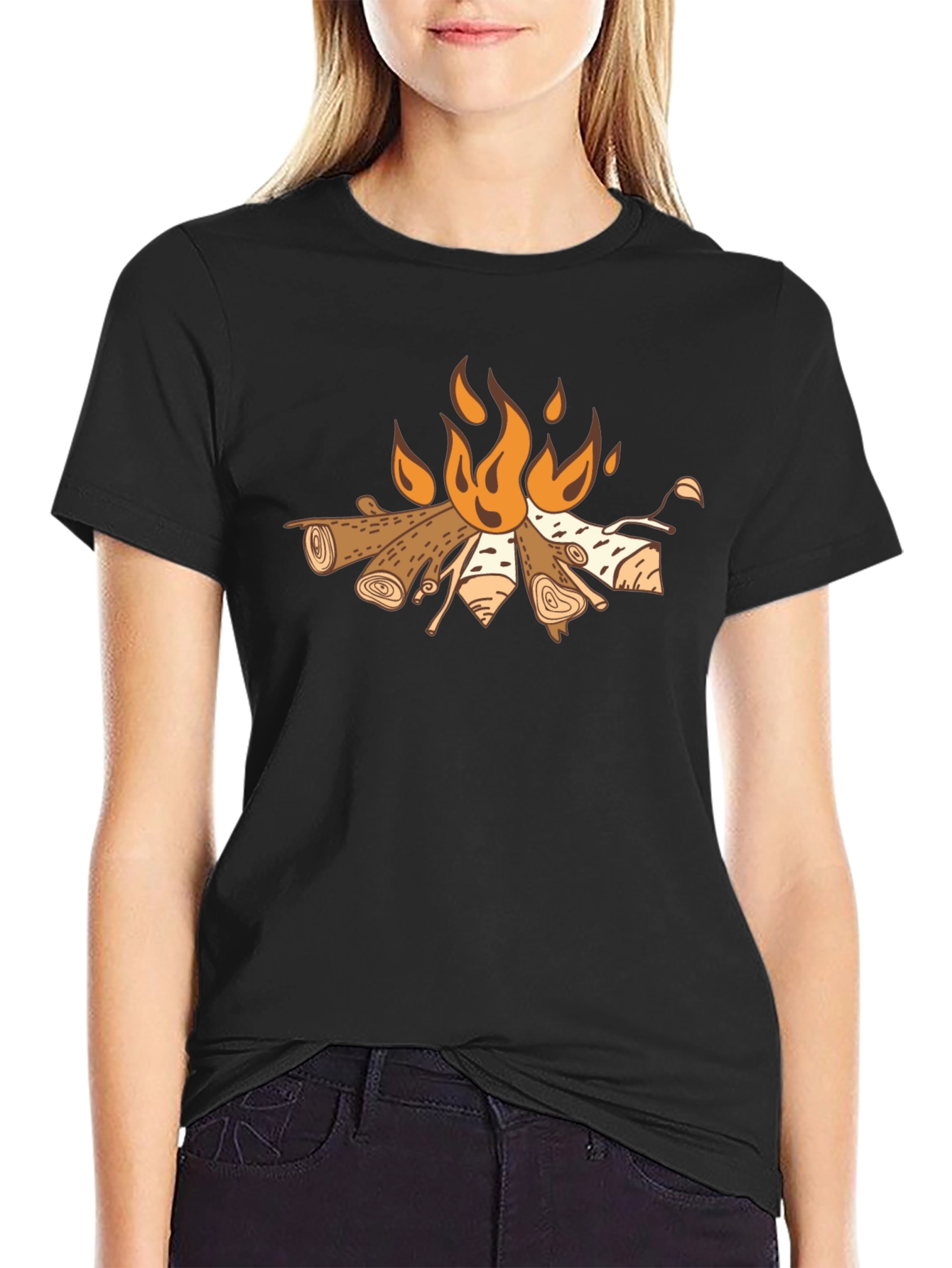 Campfire Graphic Tee - Cozy Outdoor Style
