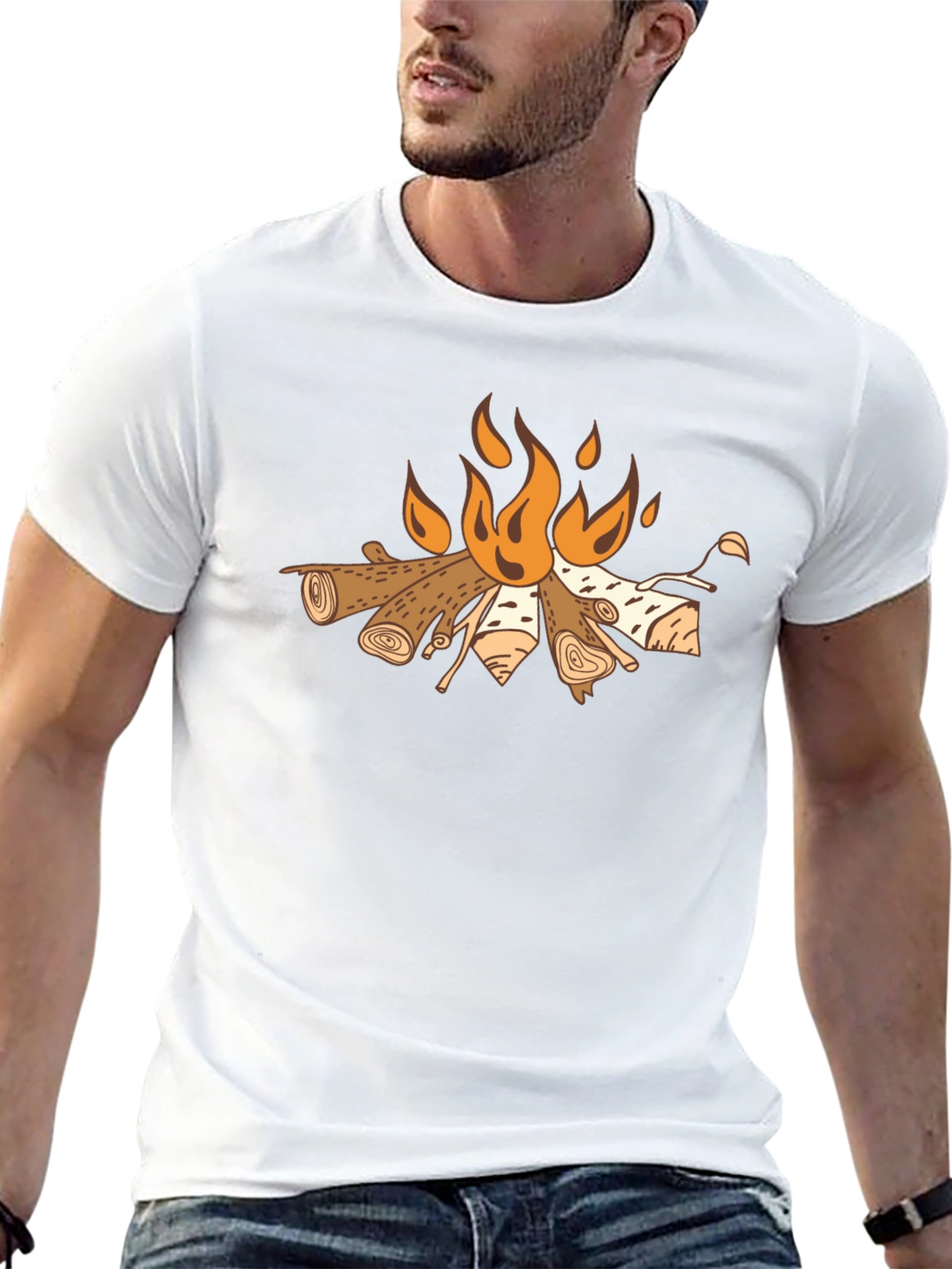 Campfire Graphic Tee - Cozy Outdoor Style