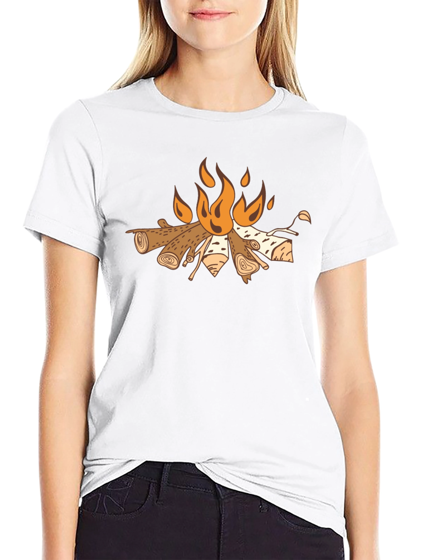 Campfire Graphic Tee - Cozy Outdoor Style