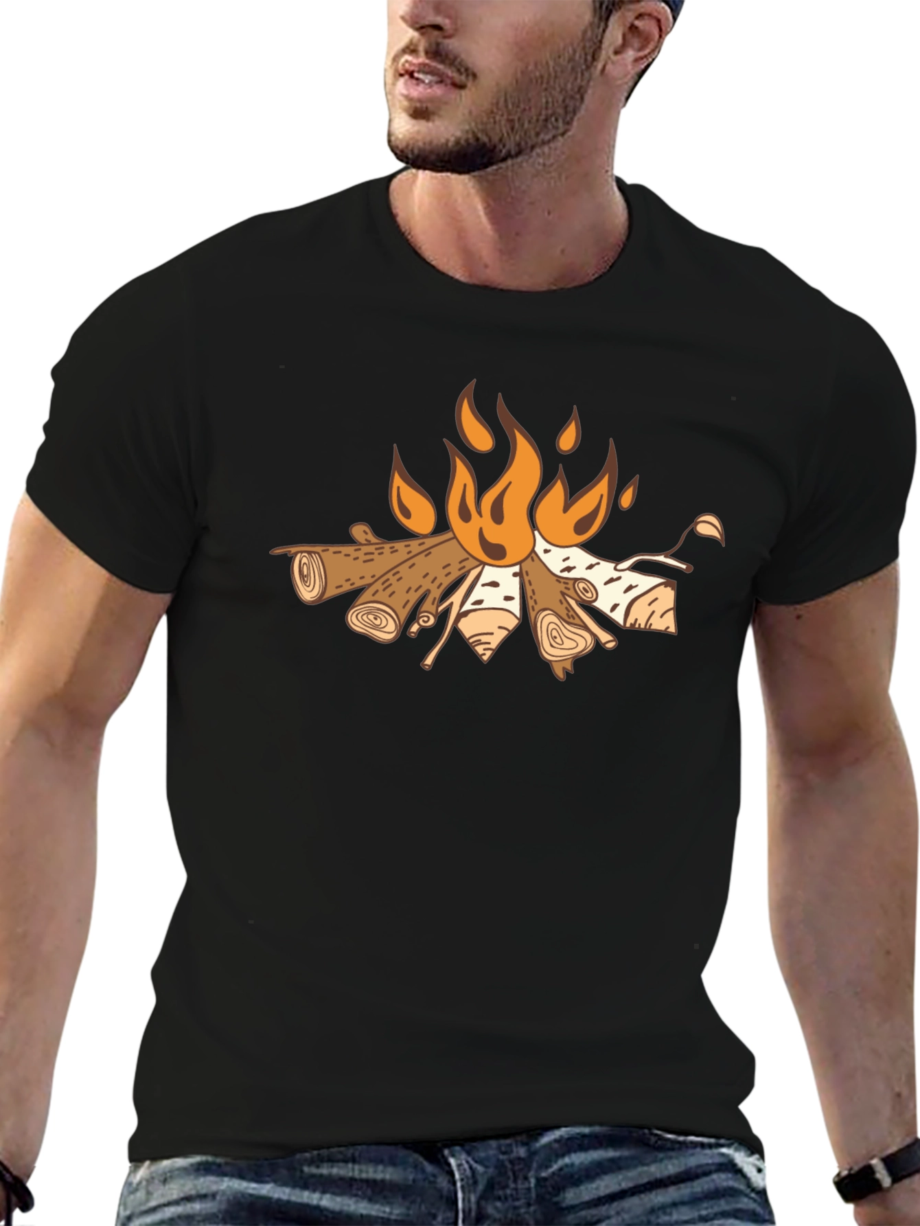 Campfire Graphic Tee - Cozy Outdoor Style