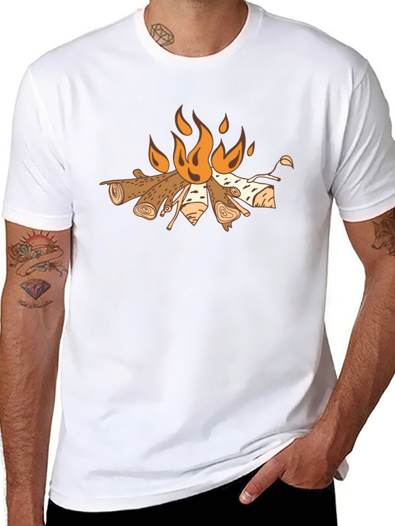 Campfire Graphic Tee - Cozy Outdoor Style