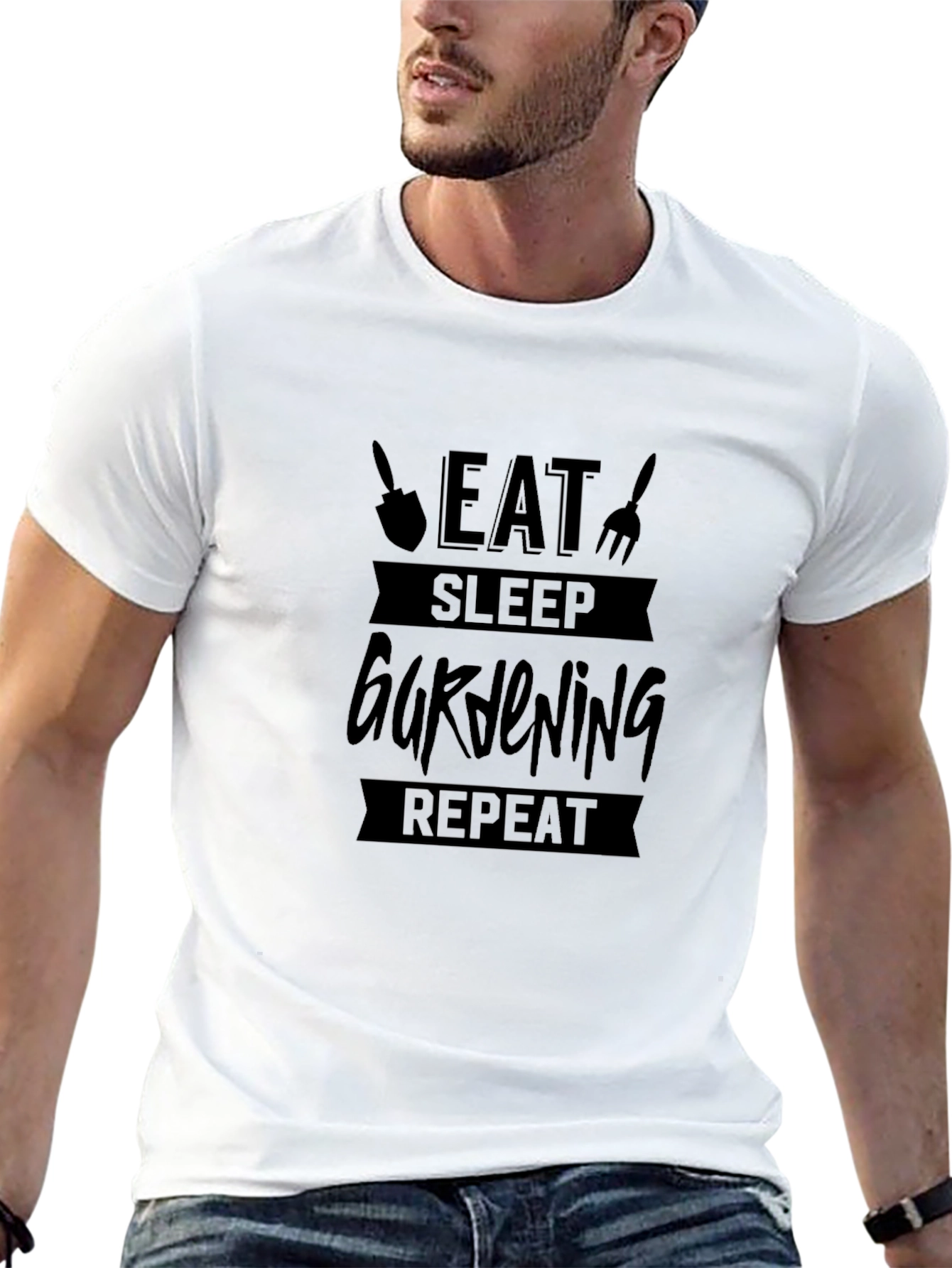 Gardening Enthusiast T-Shirt - Eat Sleep Garden Repeat